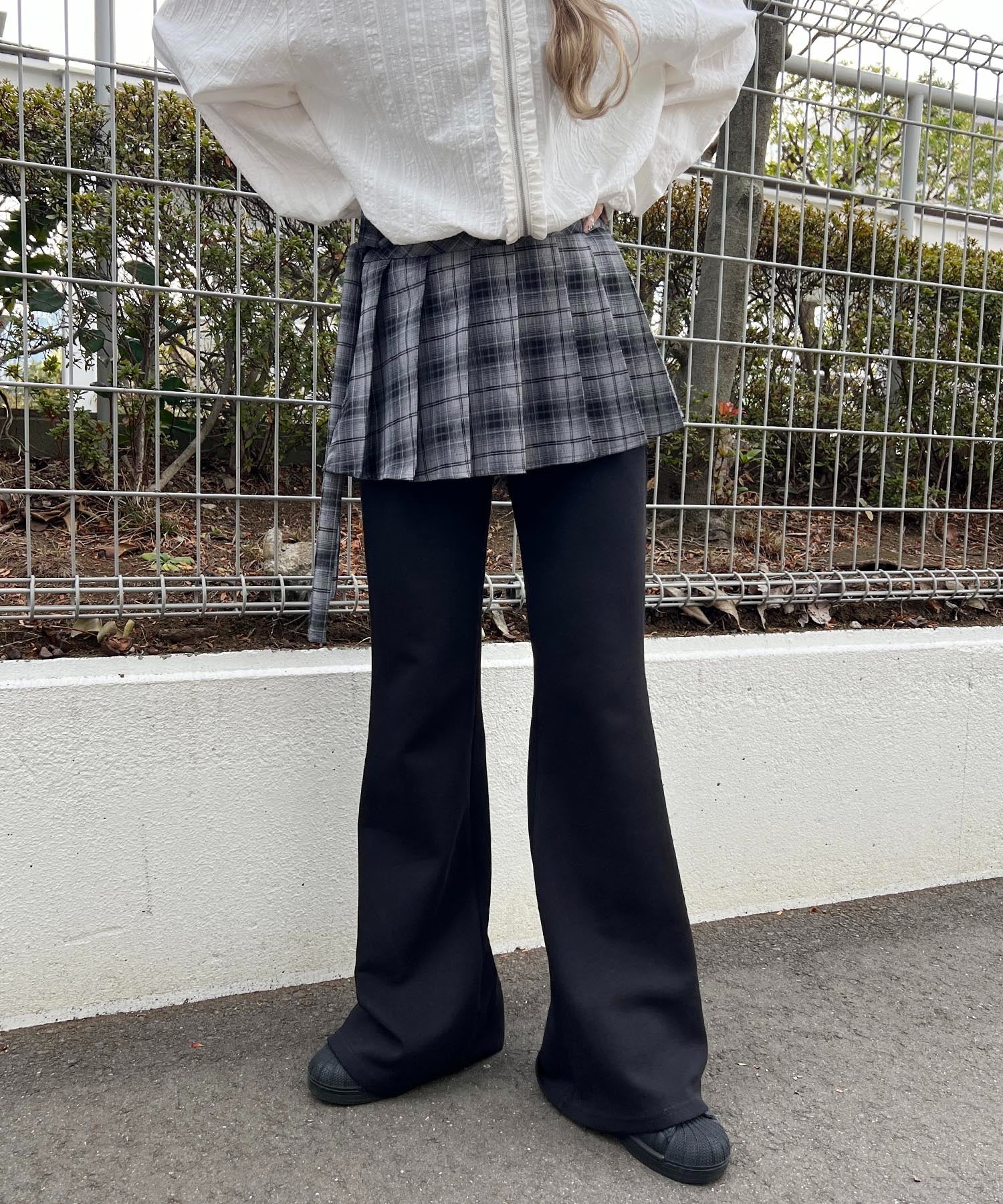 プリーツセットフレアパンツ - Image 2