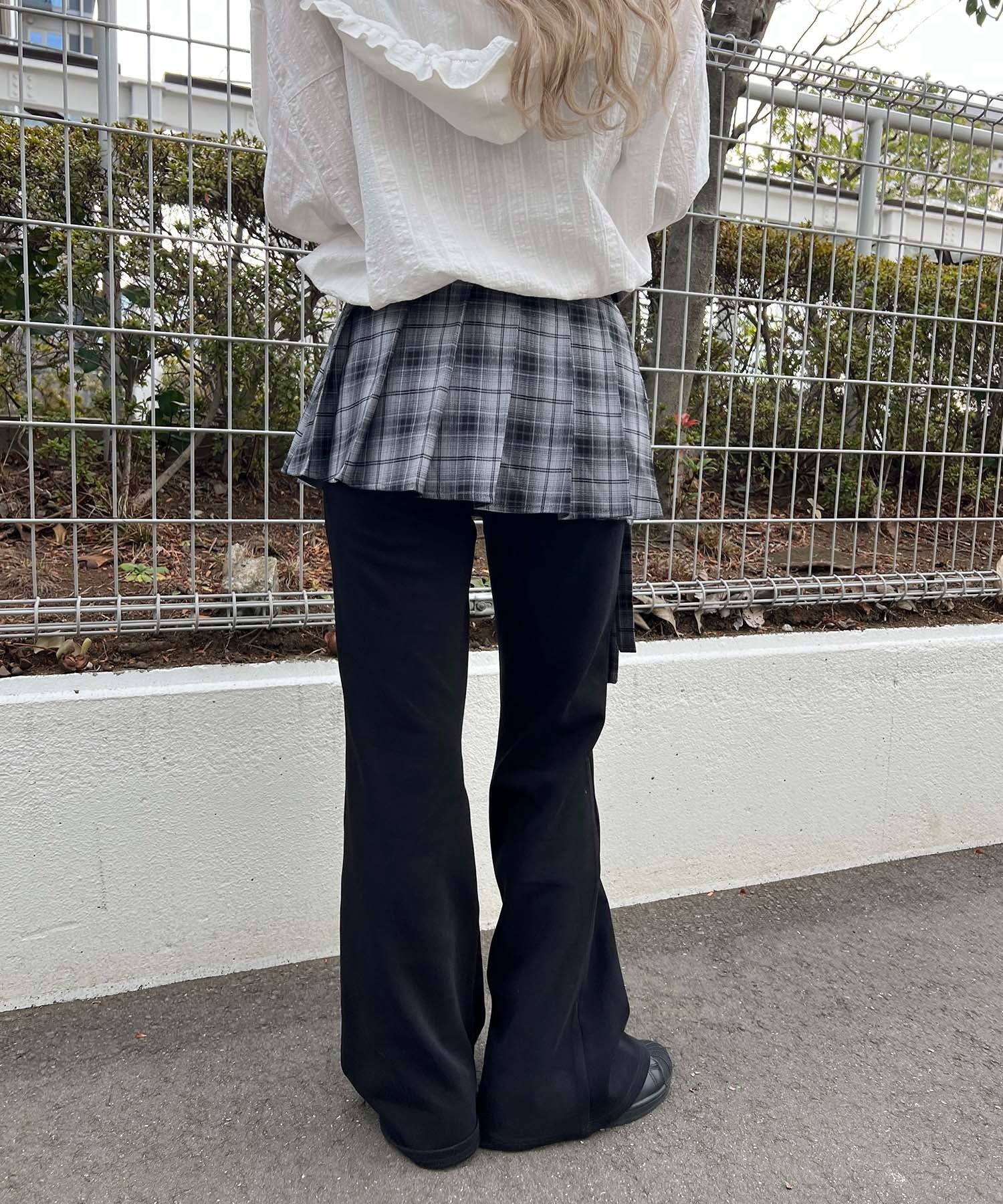 プリーツセットフレアパンツ - Image 3