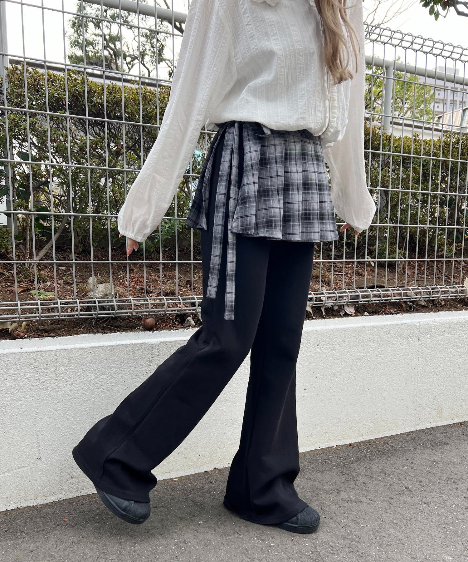 プリーツセットフレアパンツ - Image 4