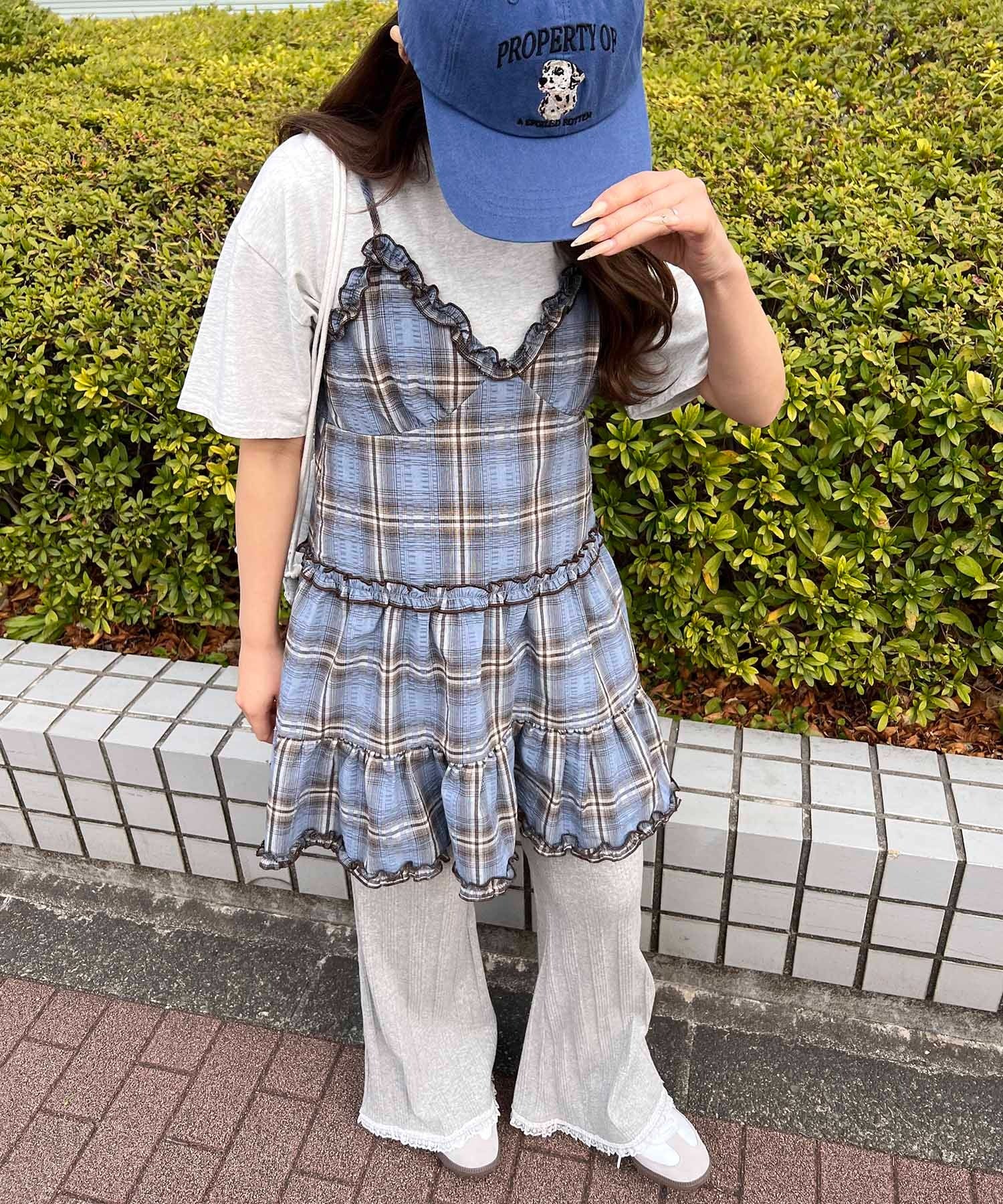 フリルチェックキャミワンピース - Image 6