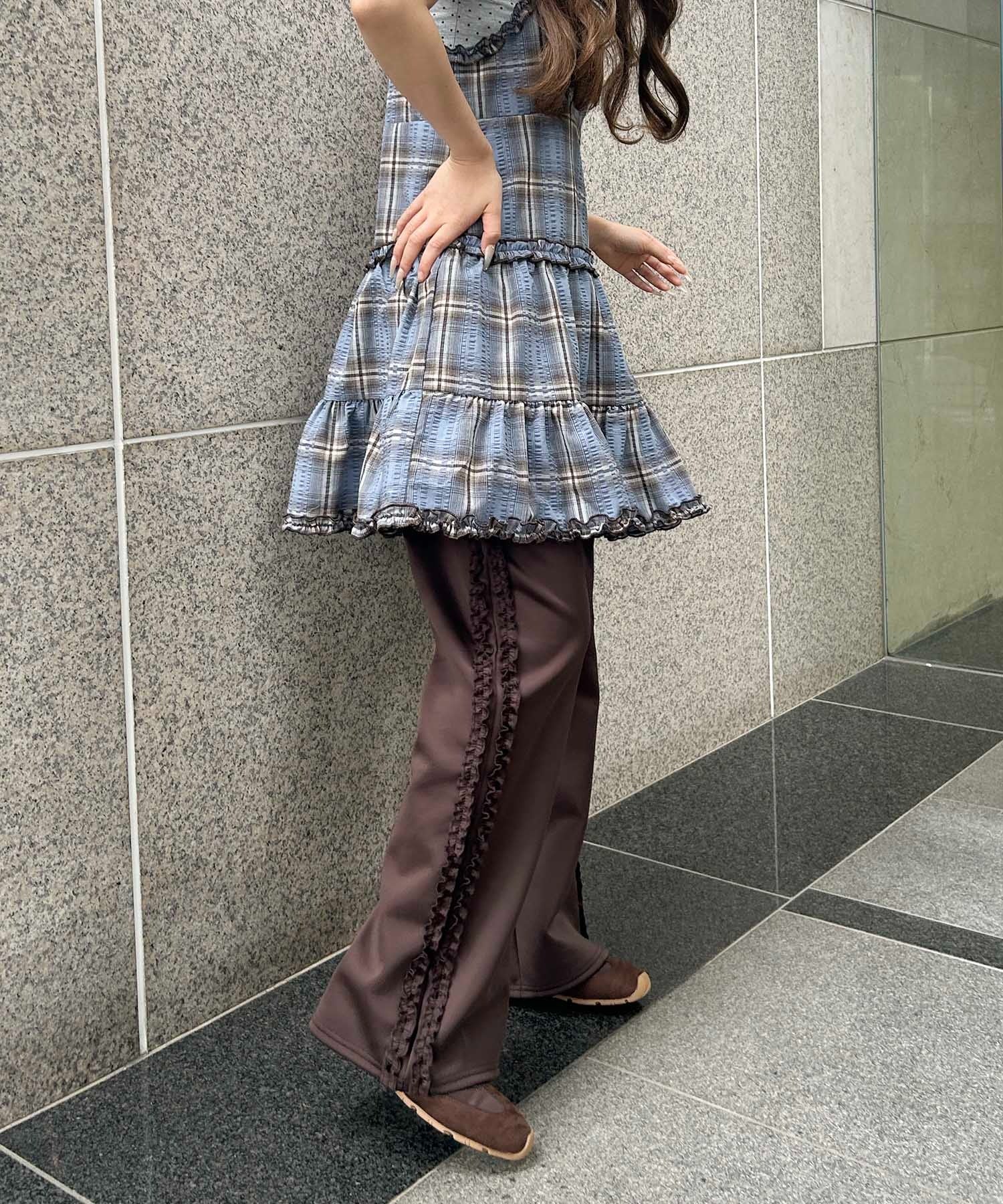 フリルラインフレアパンツ - Image 17