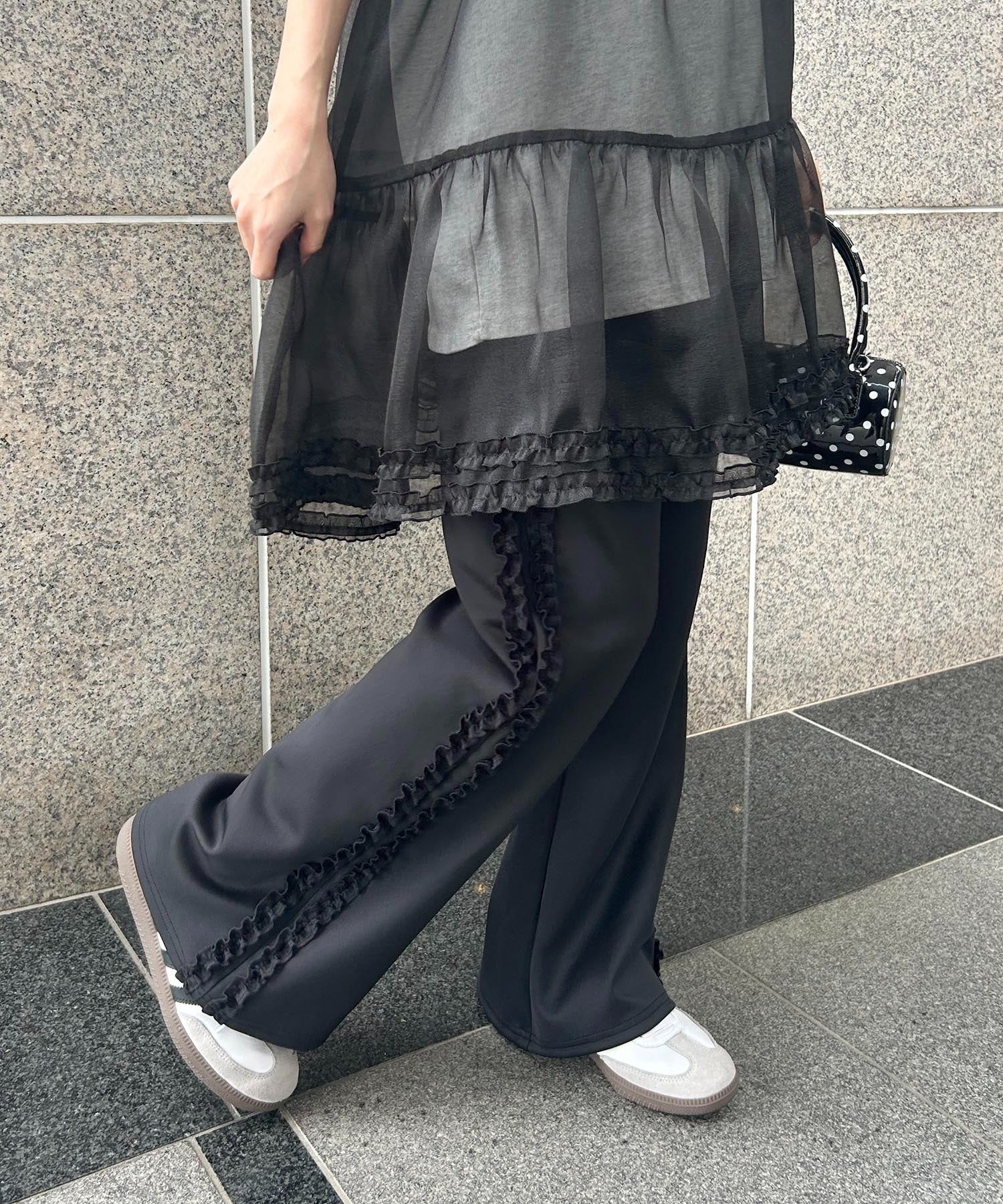 フリルラインフレアパンツ - Image 3