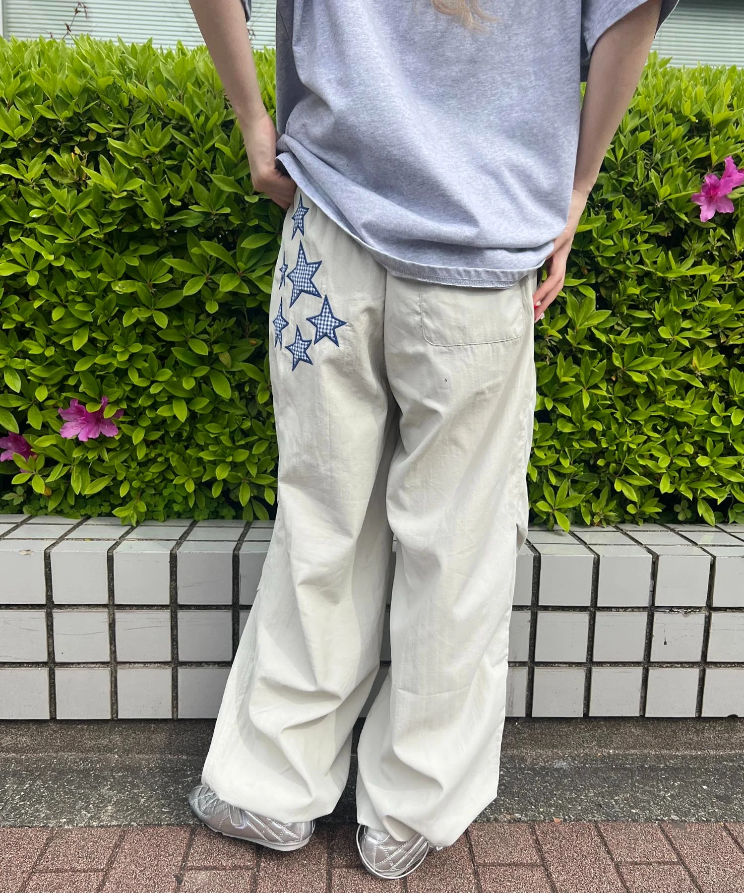 スターパッチタックワイドパンツ - Image 11