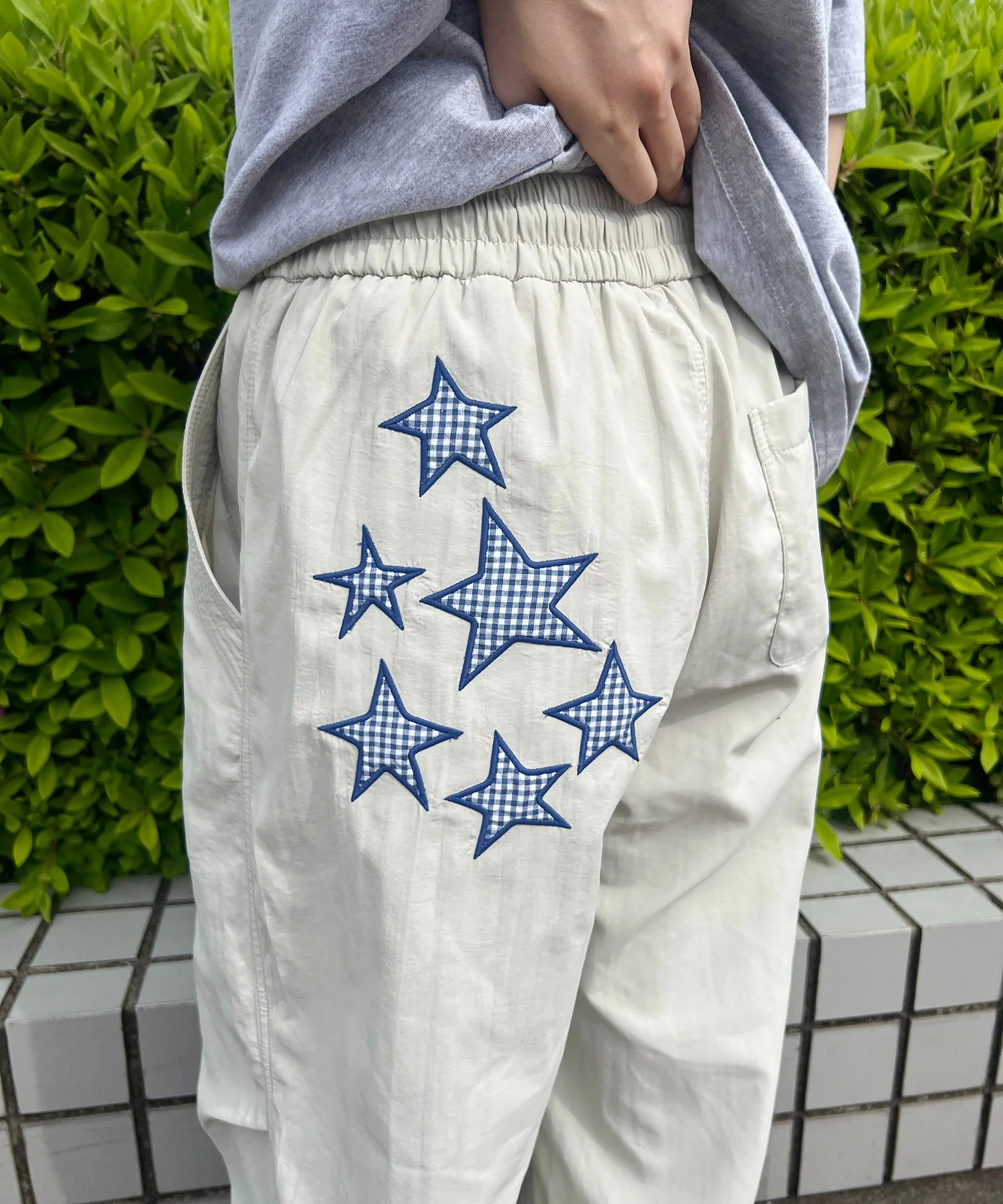 スターパッチタックワイドパンツ - Image 19