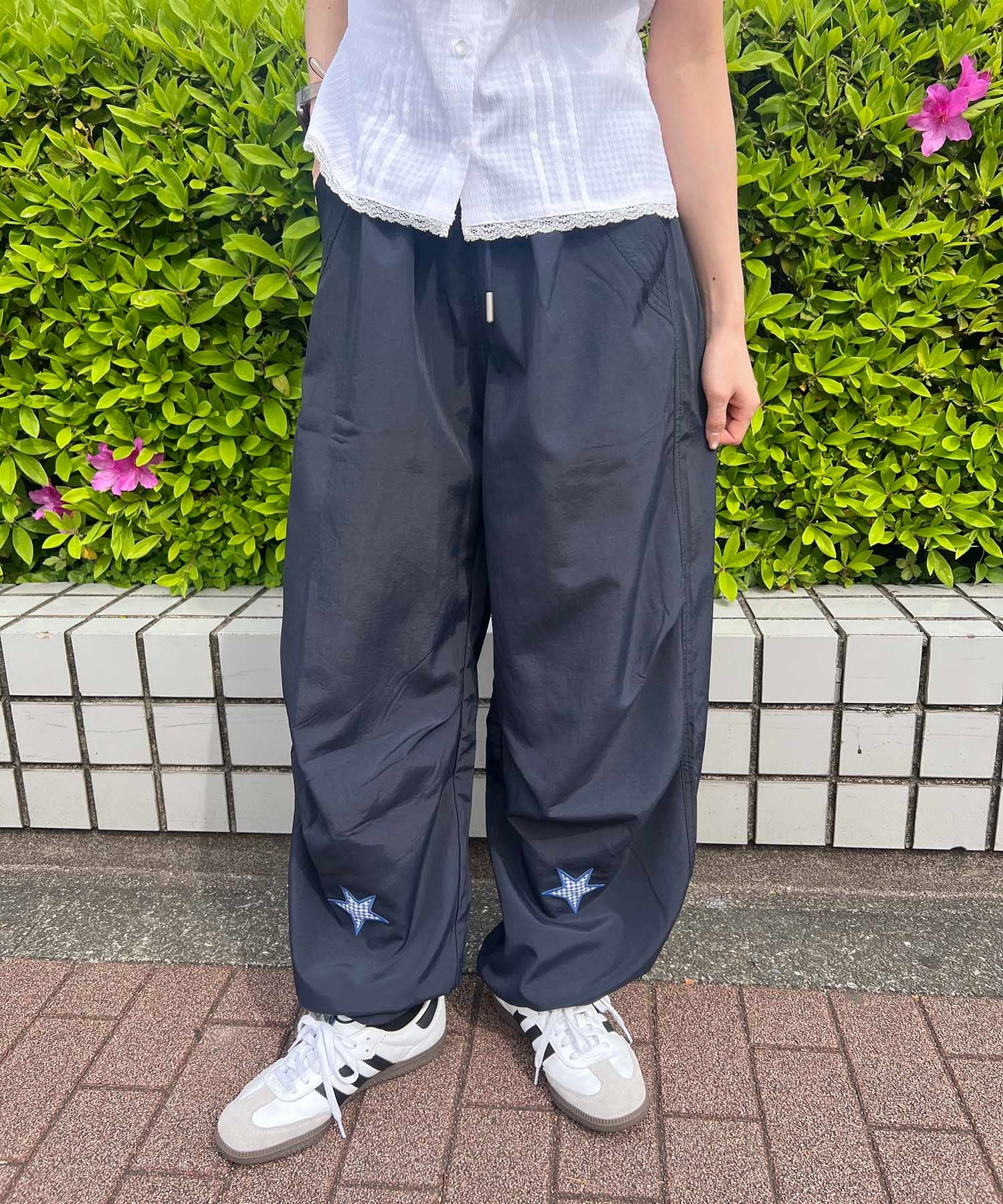 スターパッチタックワイドパンツ - Image 3