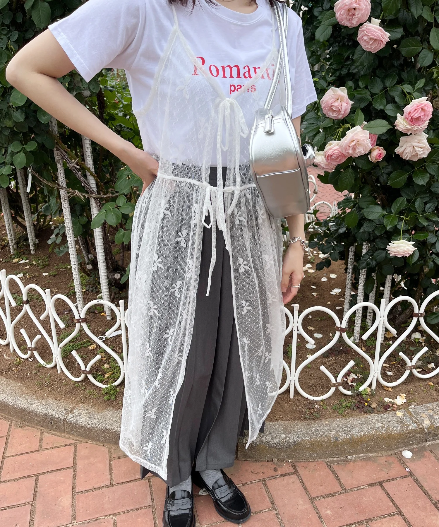 リボンシアーロングキャミワンピース - Image 10
