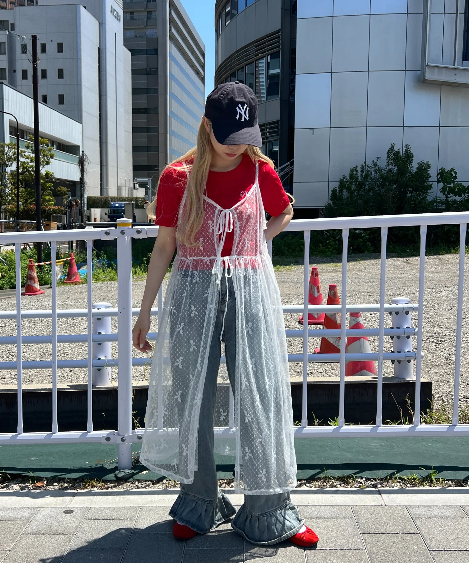 リボンシアーロングキャミワンピース - Image 5