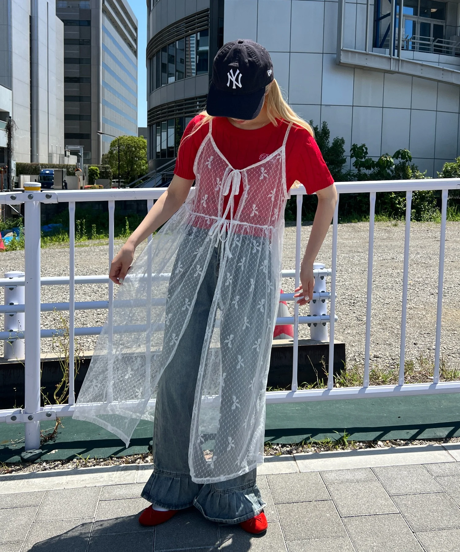 リボンシアーロングキャミワンピース - Image 7