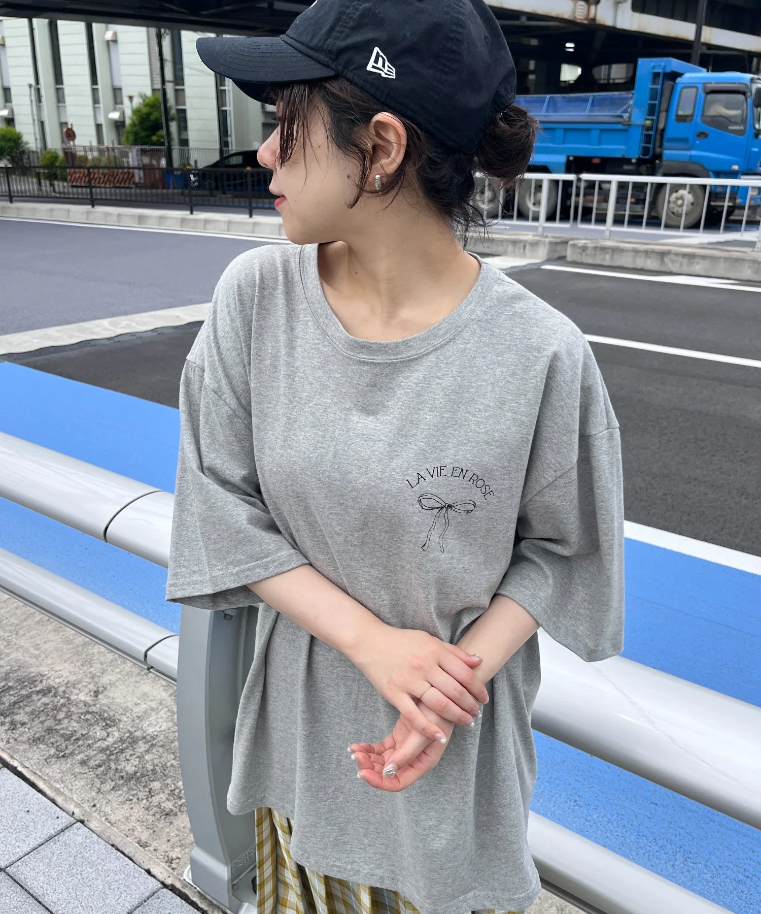 リボンプリントビッグTシャツ - Image 10