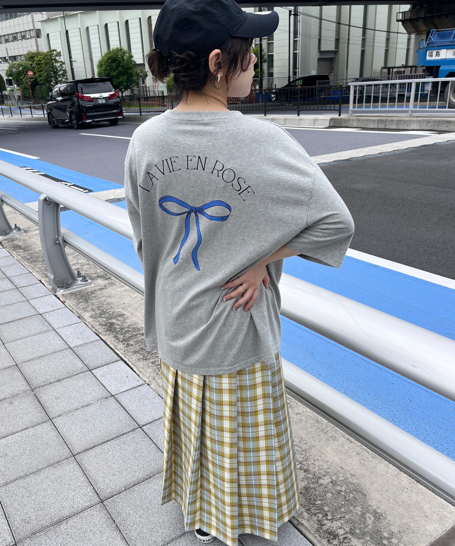 リボンプリントビッグTシャツ - Image 11