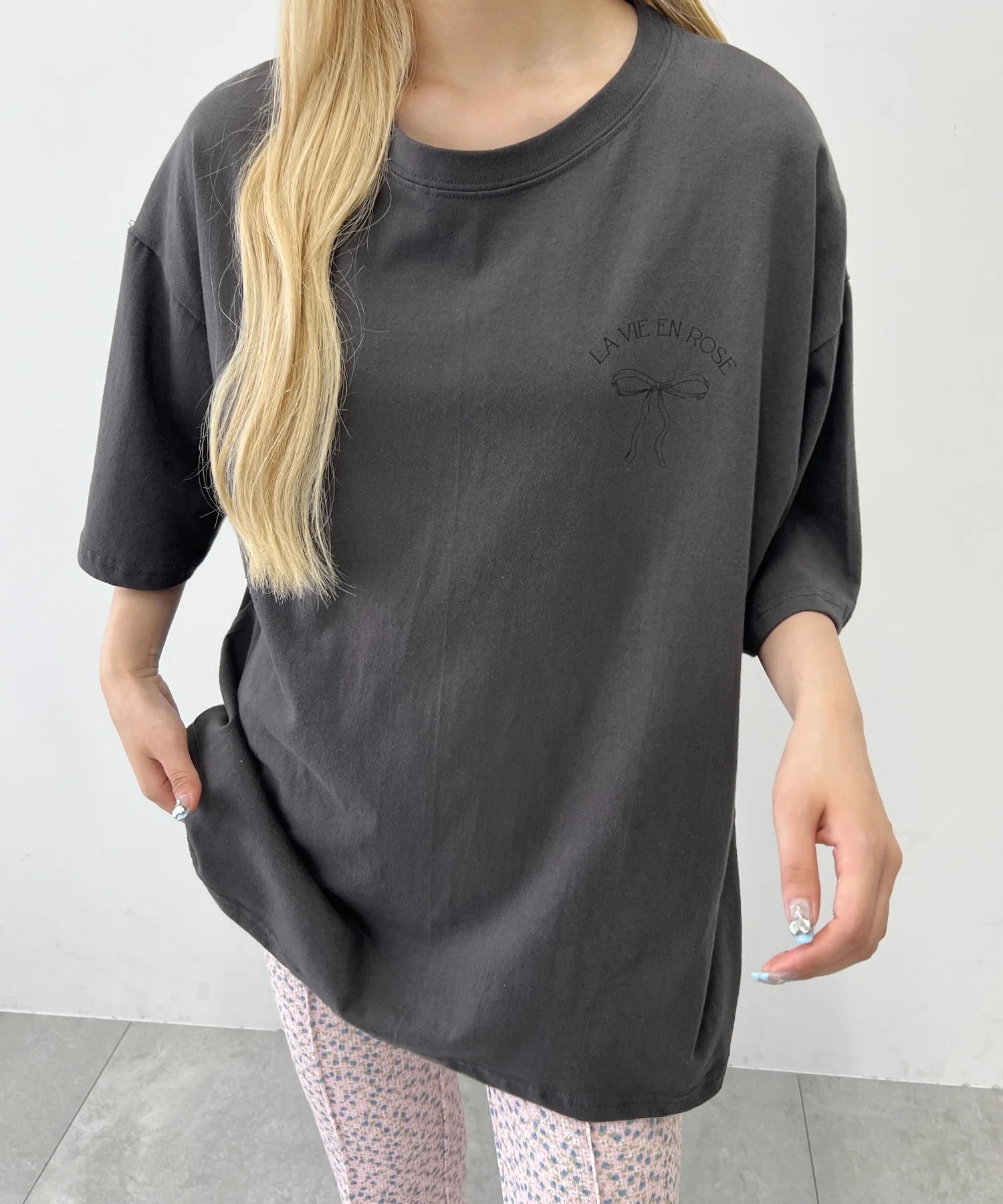 リボンプリントビッグTシャツ - Image 14