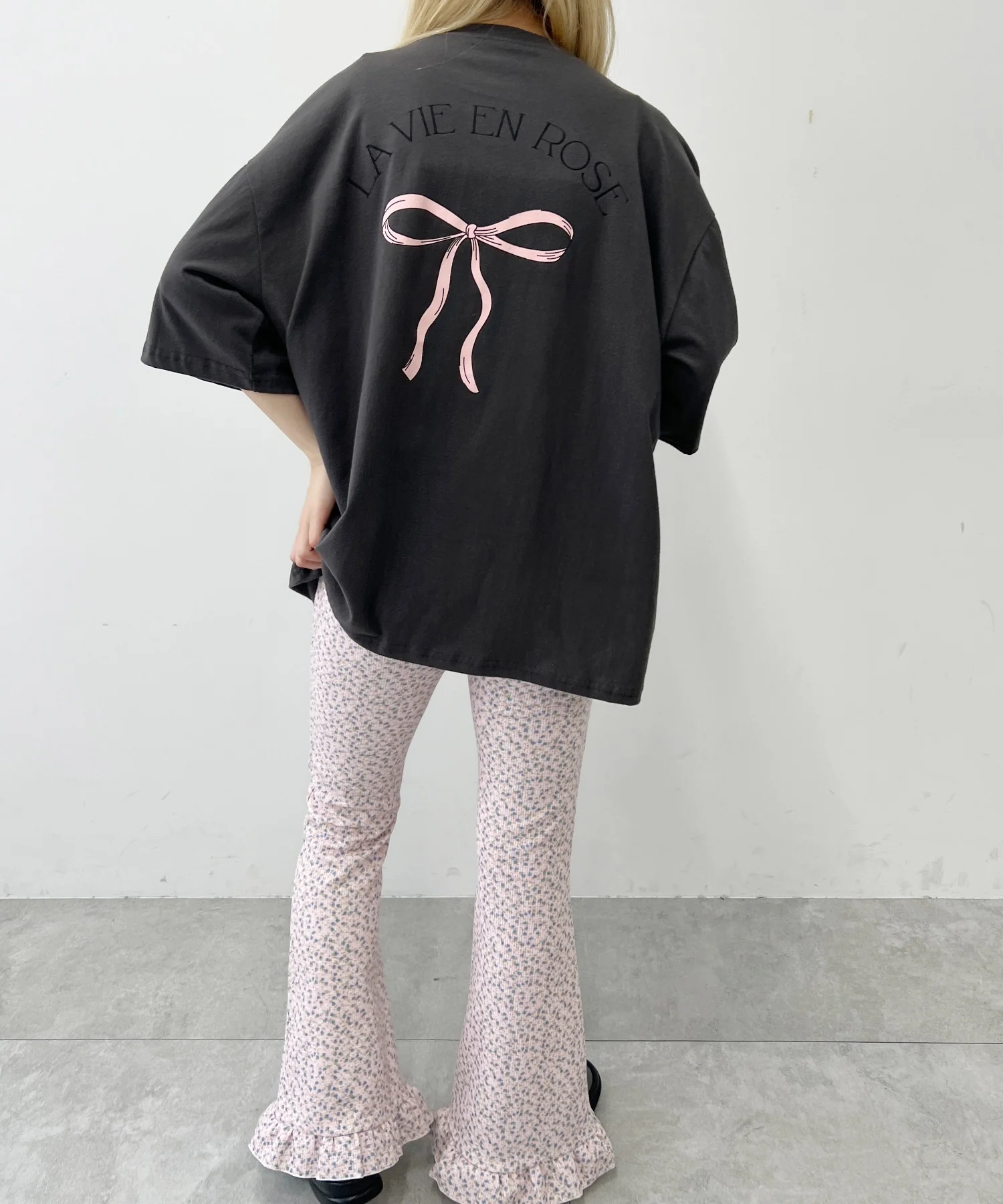 リボンプリントビッグTシャツ - Image 17