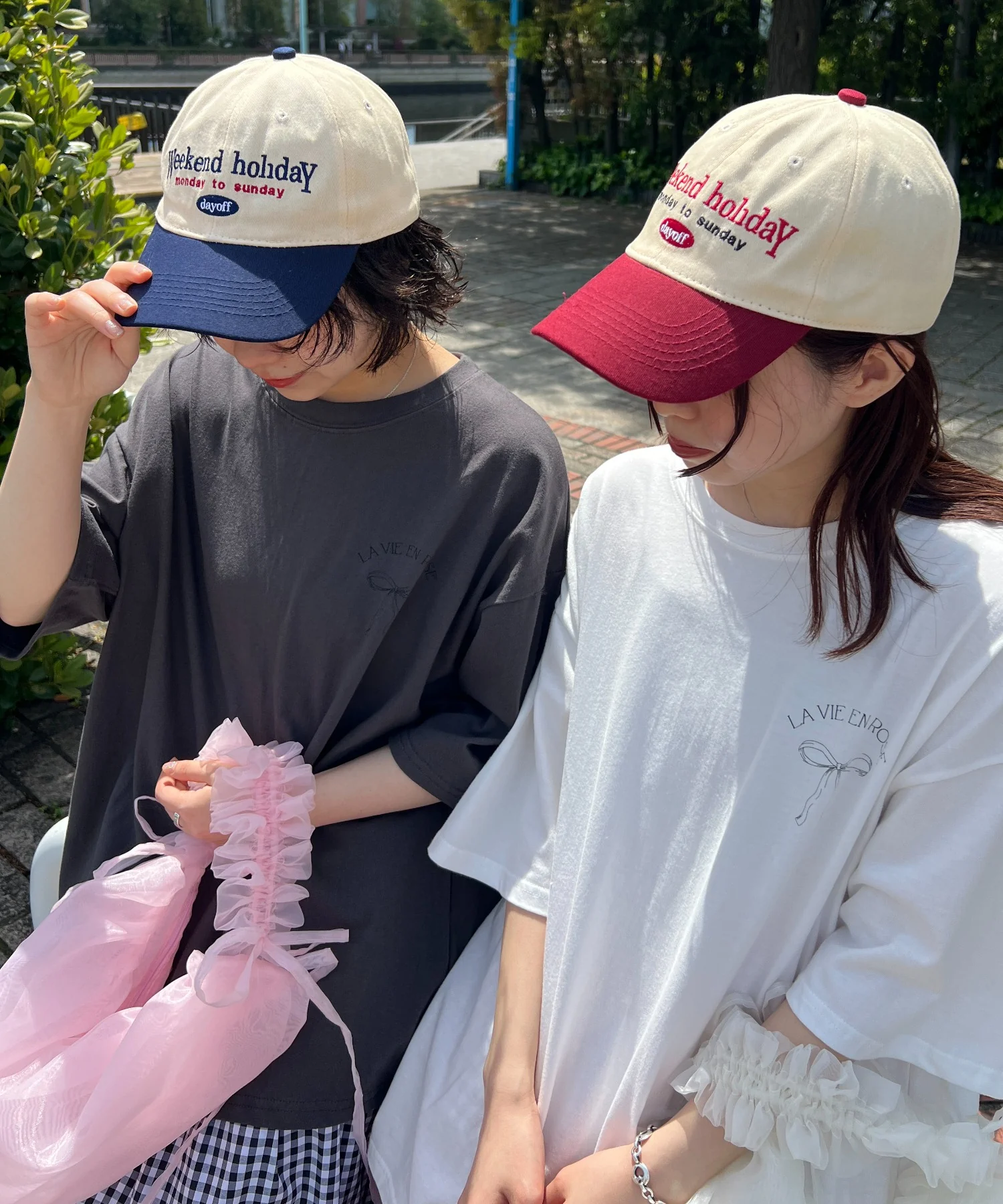 リボンプリントビッグTシャツ - Image 21