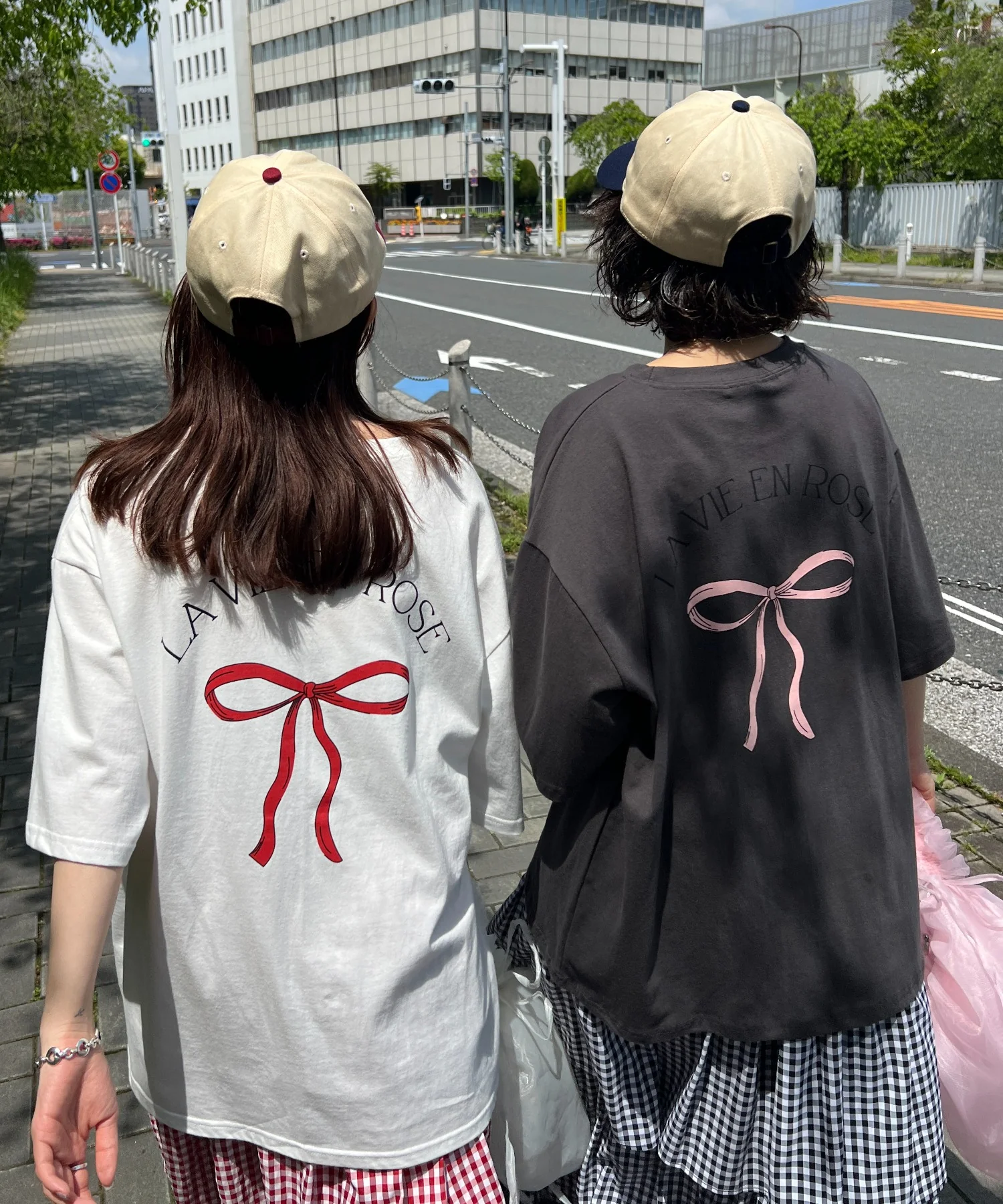 リボンプリントビッグTシャツ - Image 3