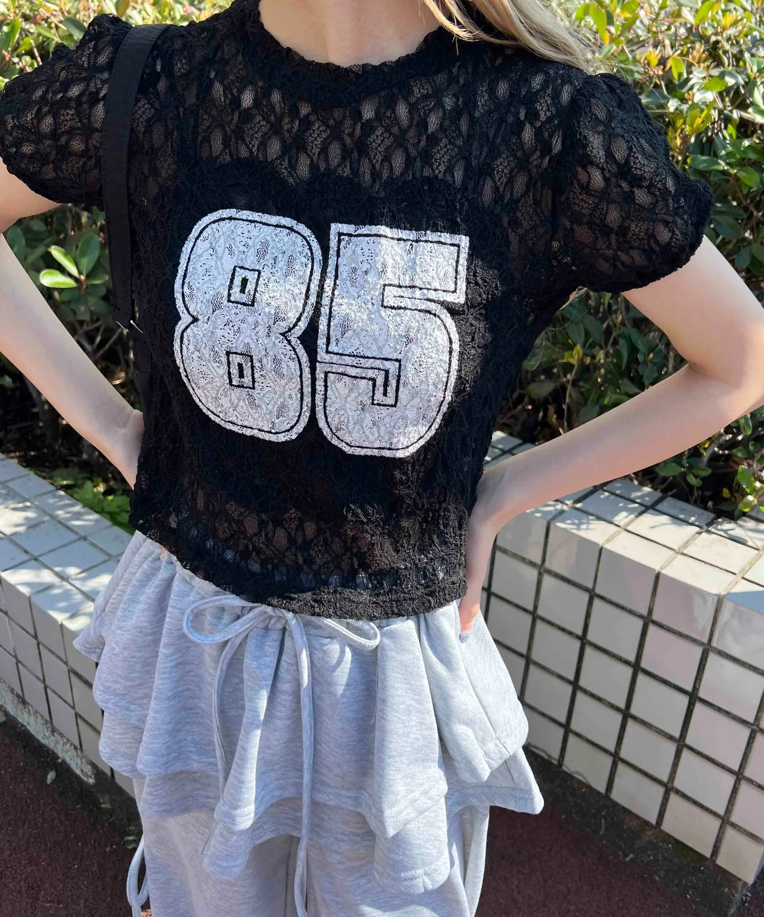 レースコンパクトTシャツ - Image 2