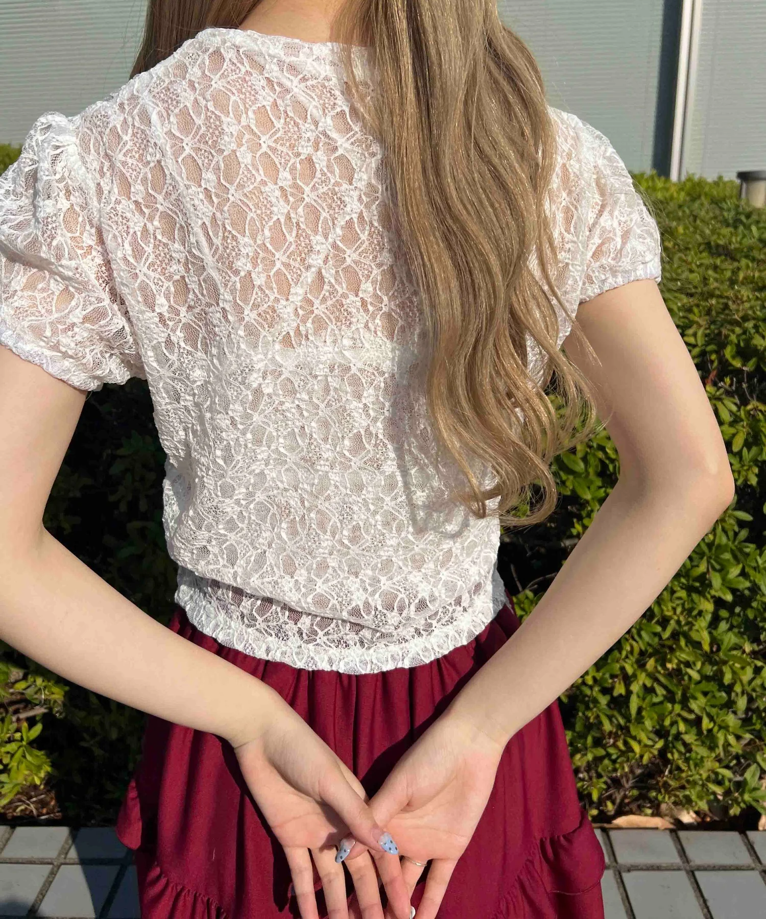 レースコンパクトTシャツ - Image 6