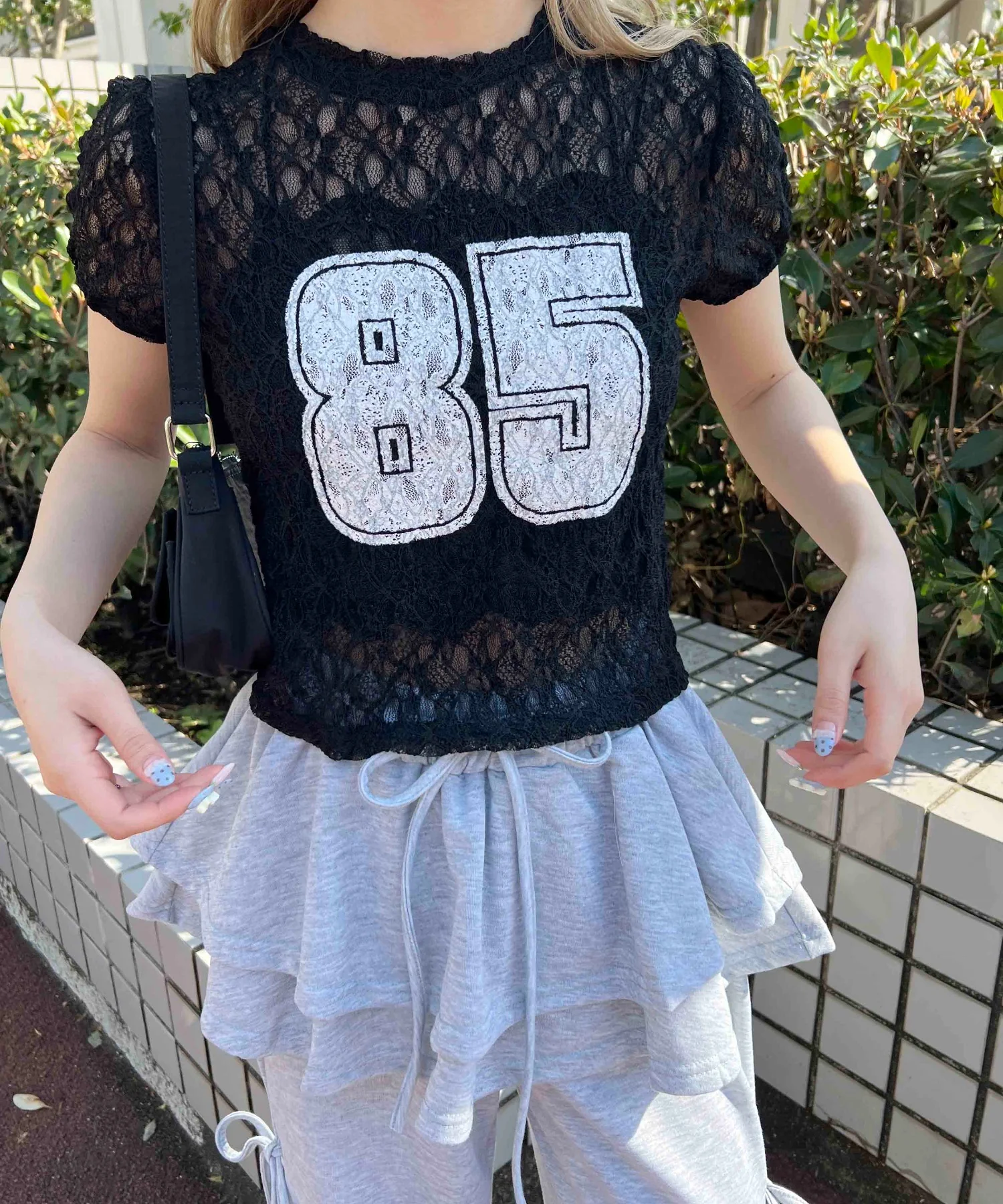 レースコンパクトTシャツ - Image 9