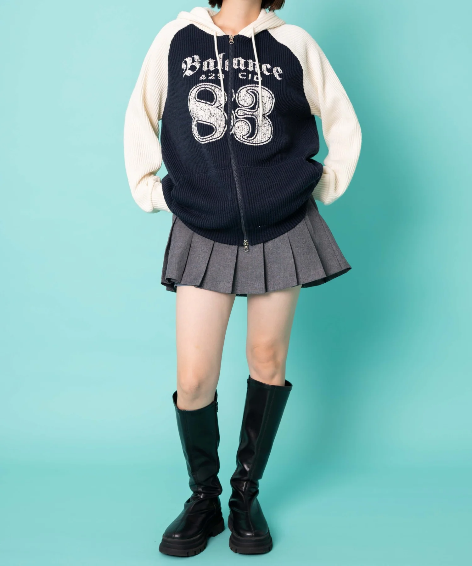 ラグランナンバリングジップPK - Image 13