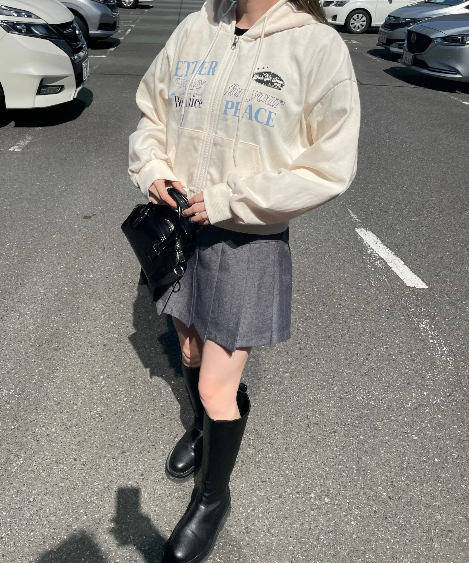 ロゴショートジップパーカー - Image 11