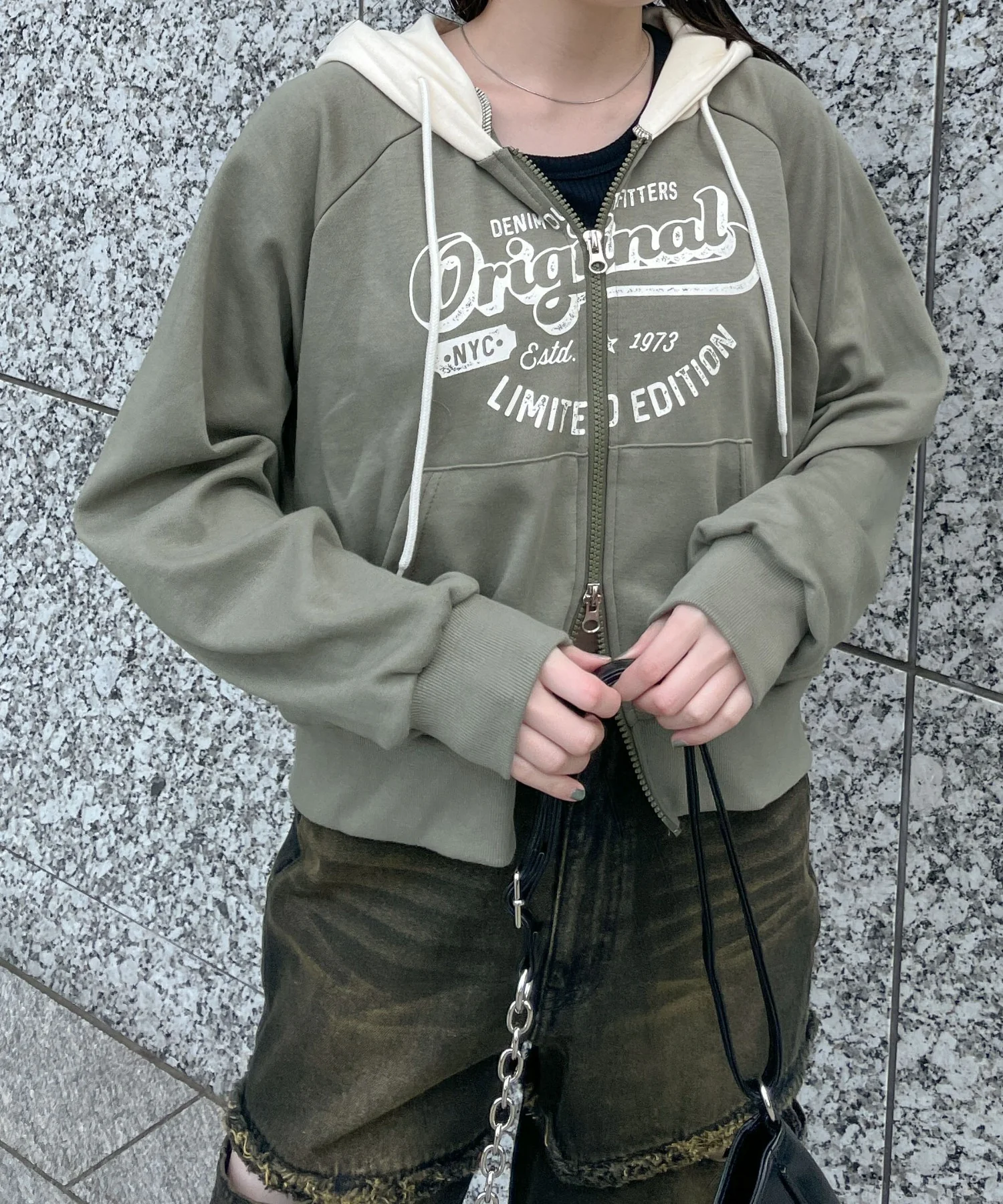 カレッジプリントZIPパーカー - Image 14