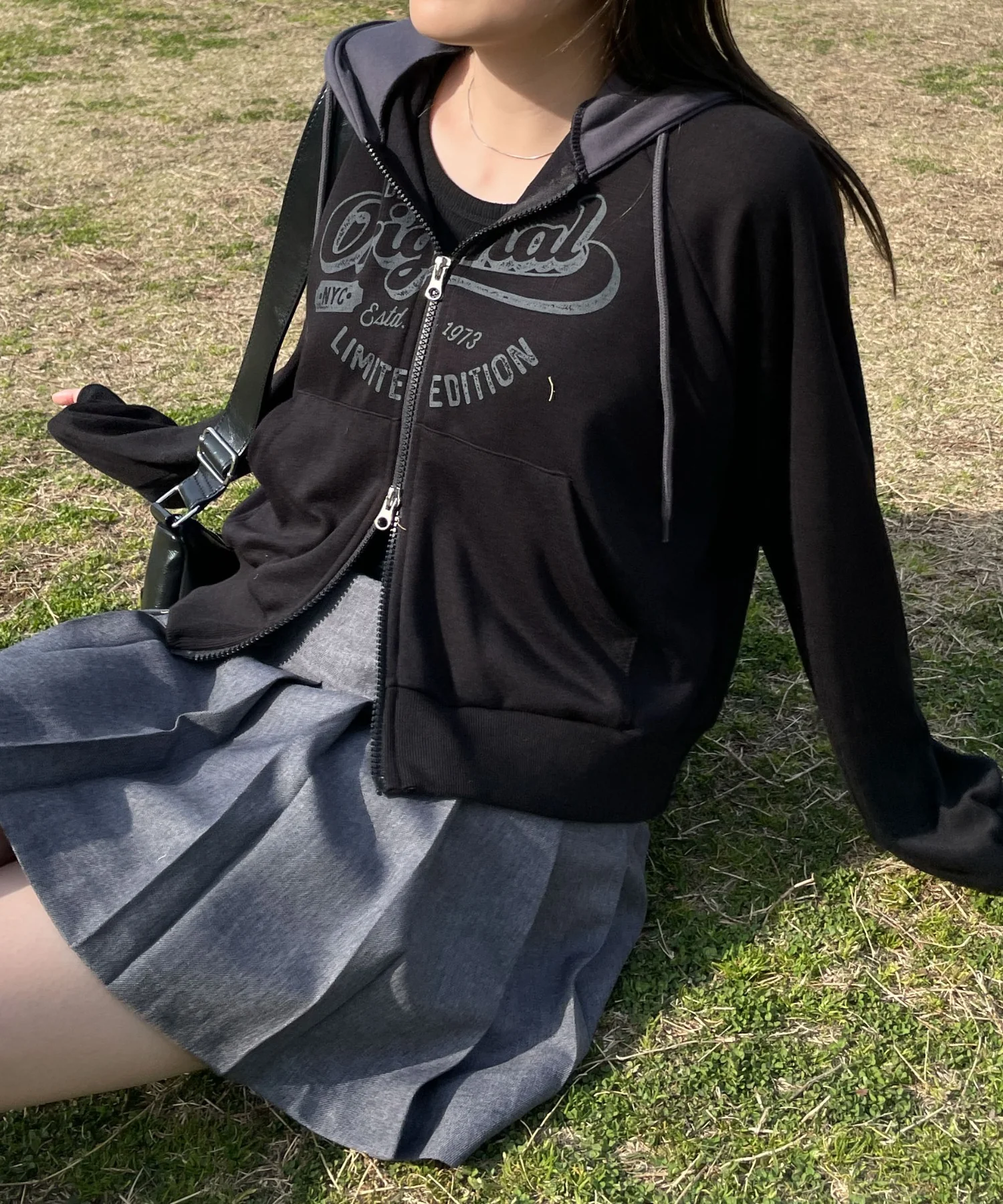カレッジプリントZIPパーカー - Image 3