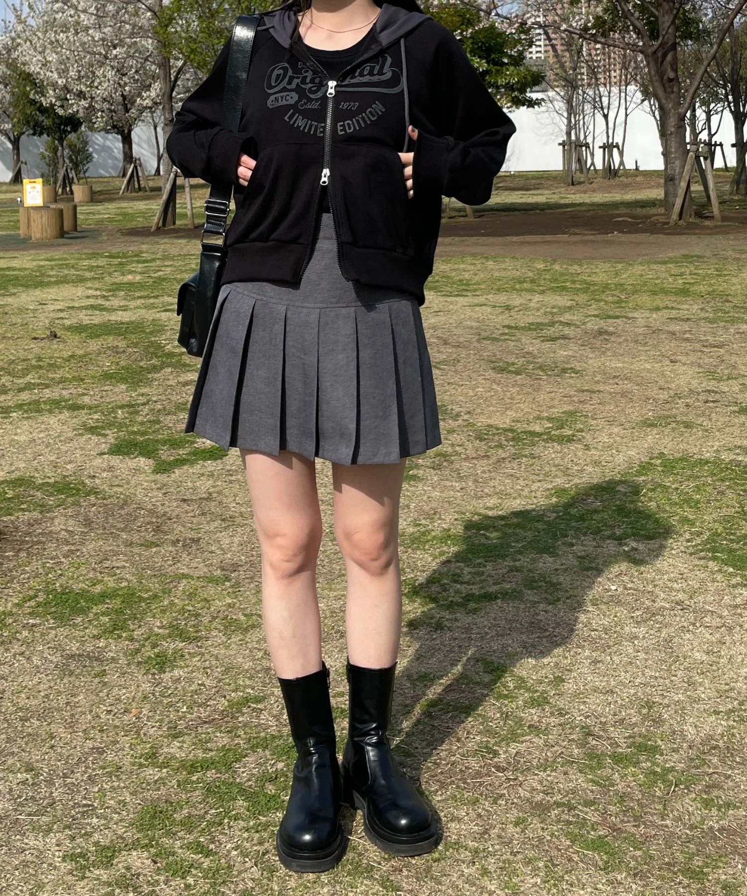 カレッジプリントZIPパーカー - Image 6
