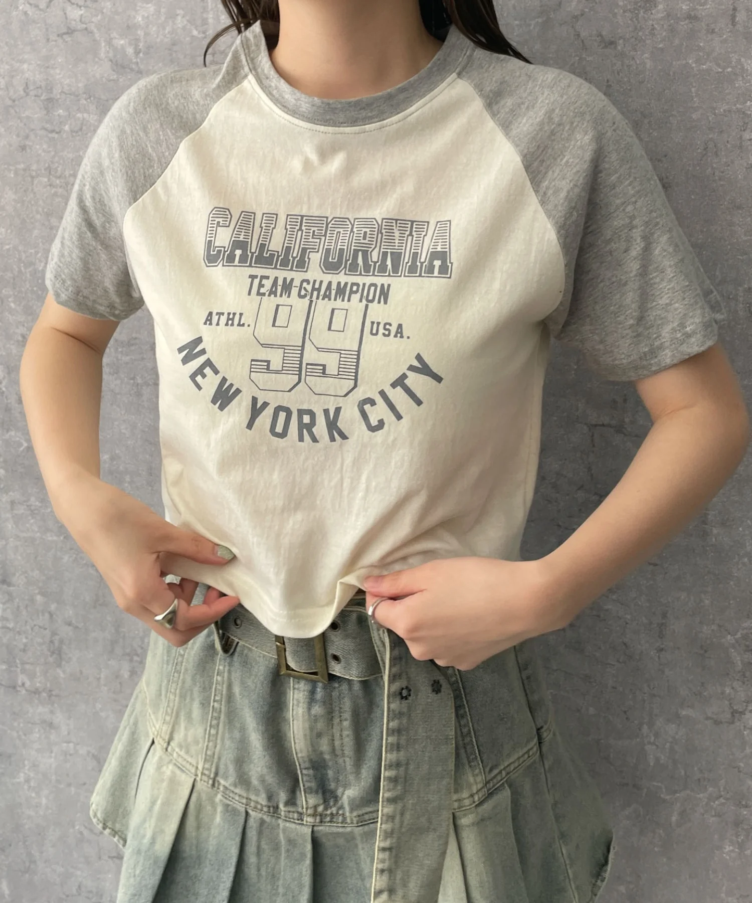 CALIFORNIAロゴラグランTシャツ - Image 10