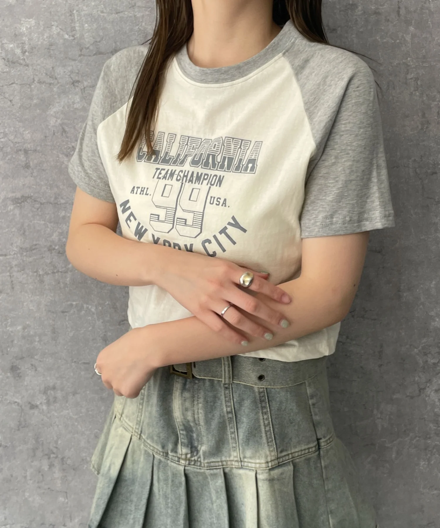 CALIFORNIAロゴラグランTシャツ - Image 12