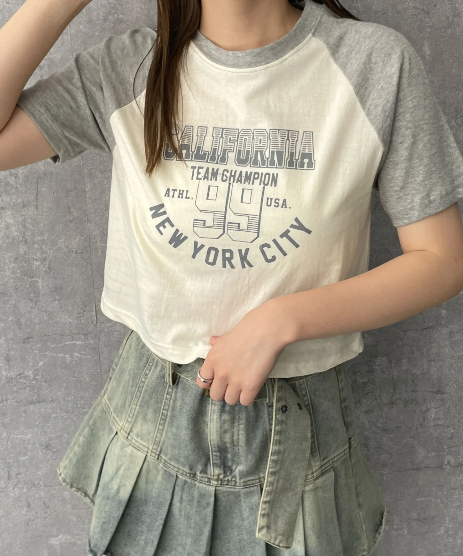 CALIFORNIAロゴラグランTシャツ - Image 3