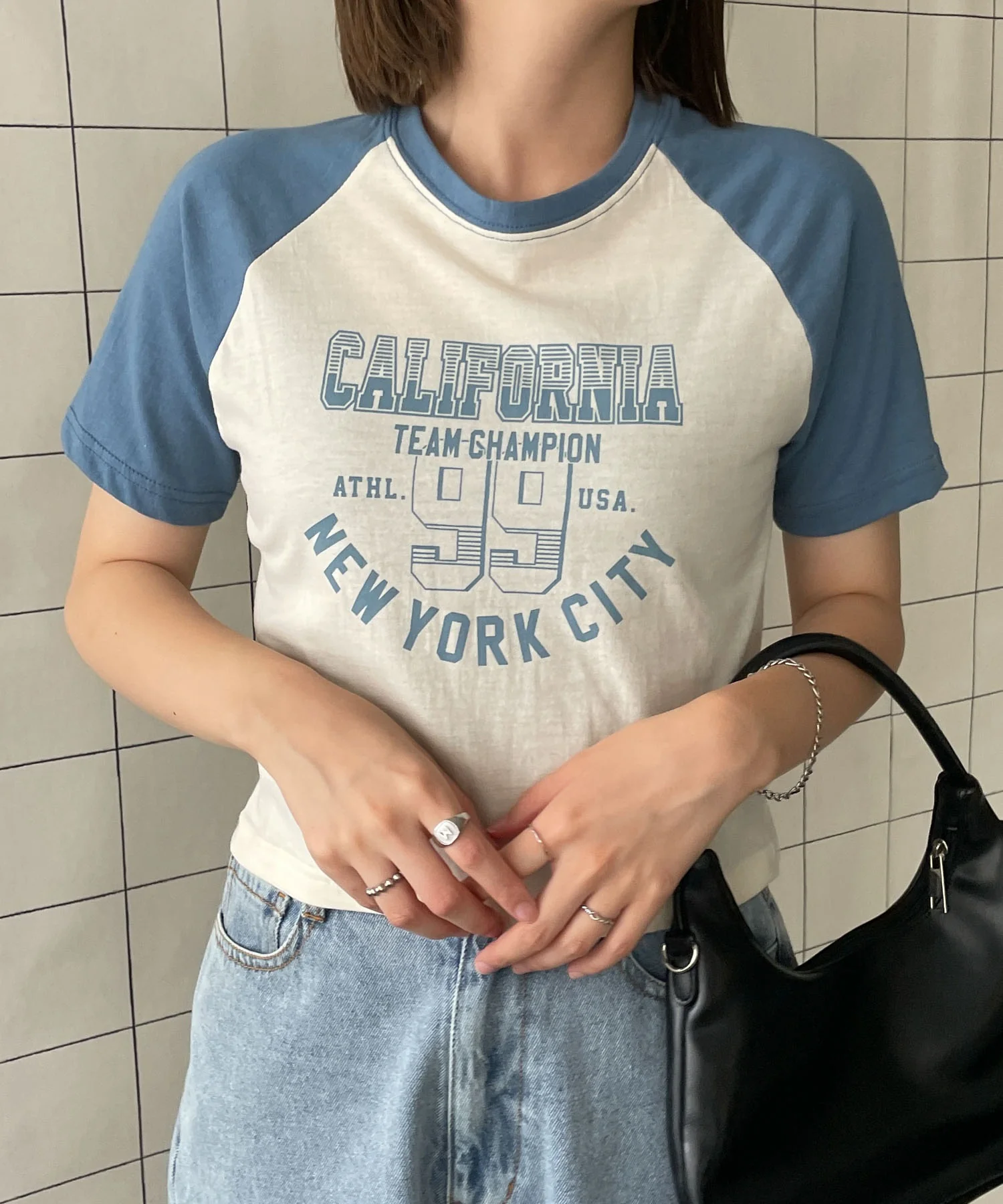 CALIFORNIAロゴラグランTシャツ - Image 7