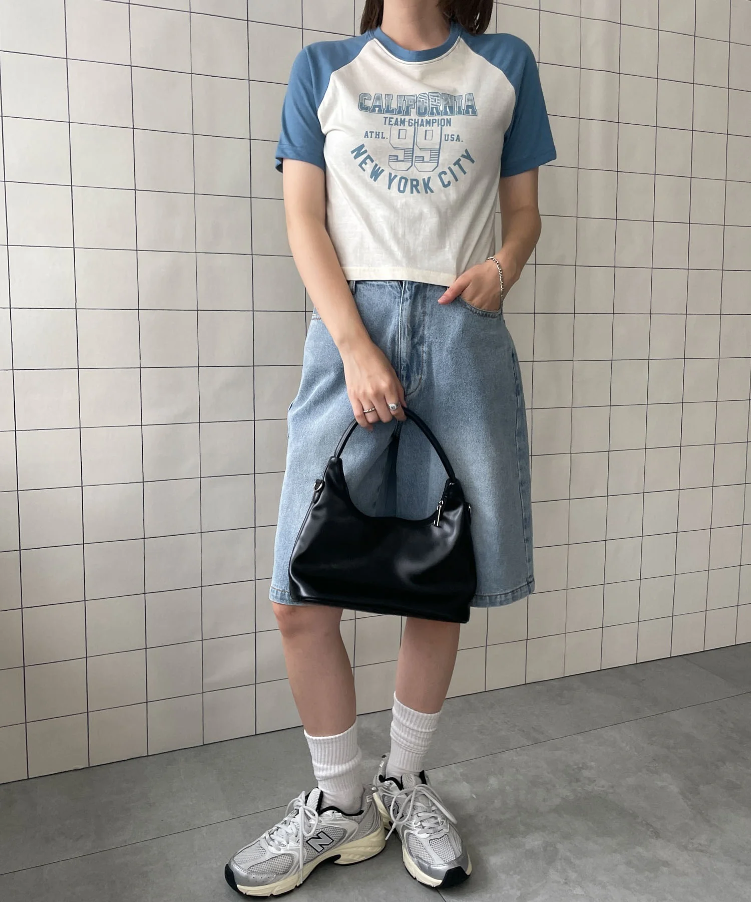 CALIFORNIAロゴラグランTシャツ - Image 9