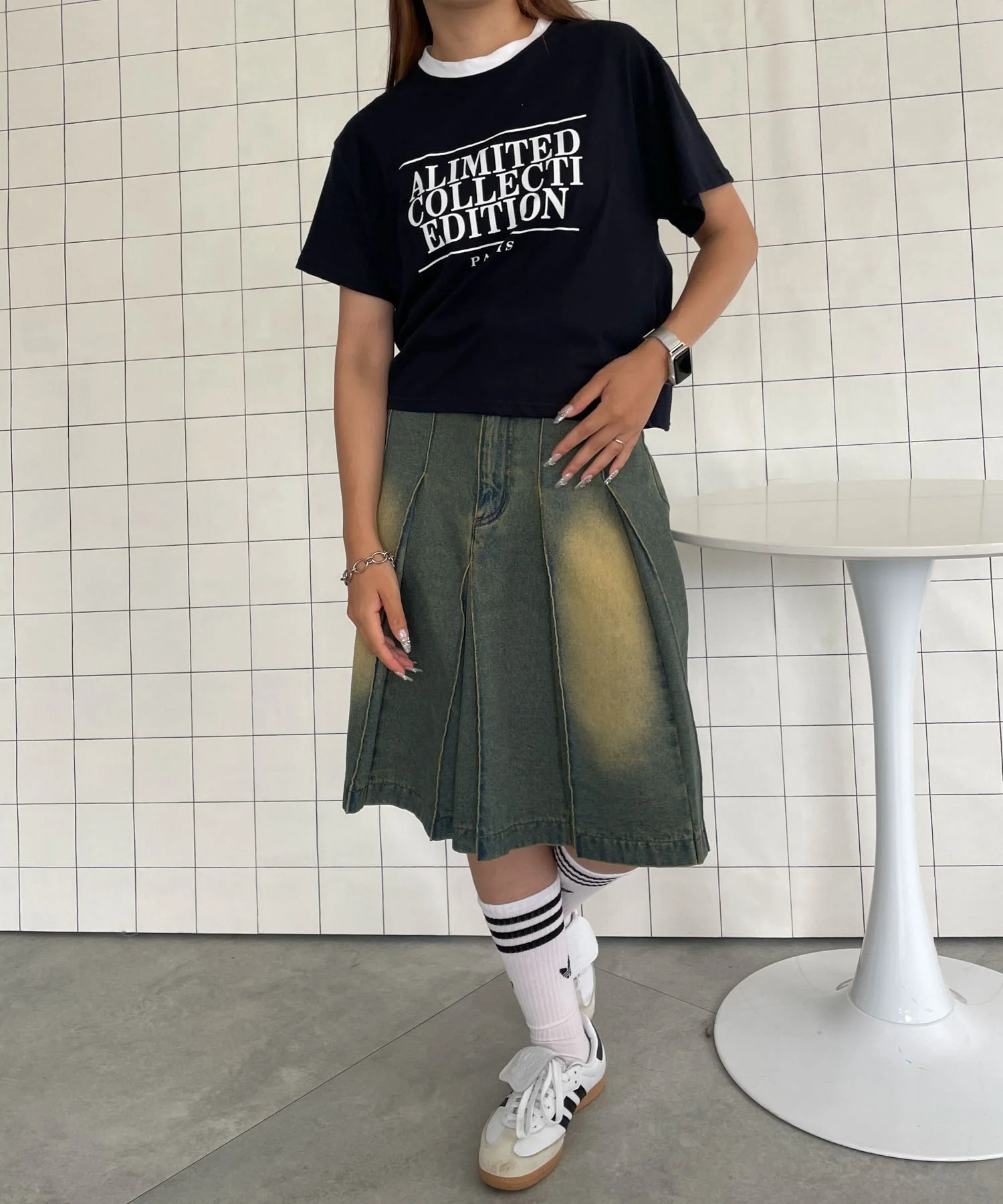 PARIS　パイピングTシャツ - Image 3
