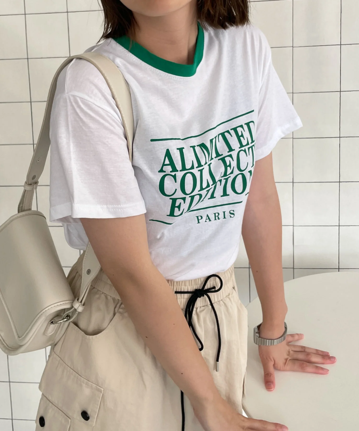 PARIS　パイピングTシャツ - Image 5