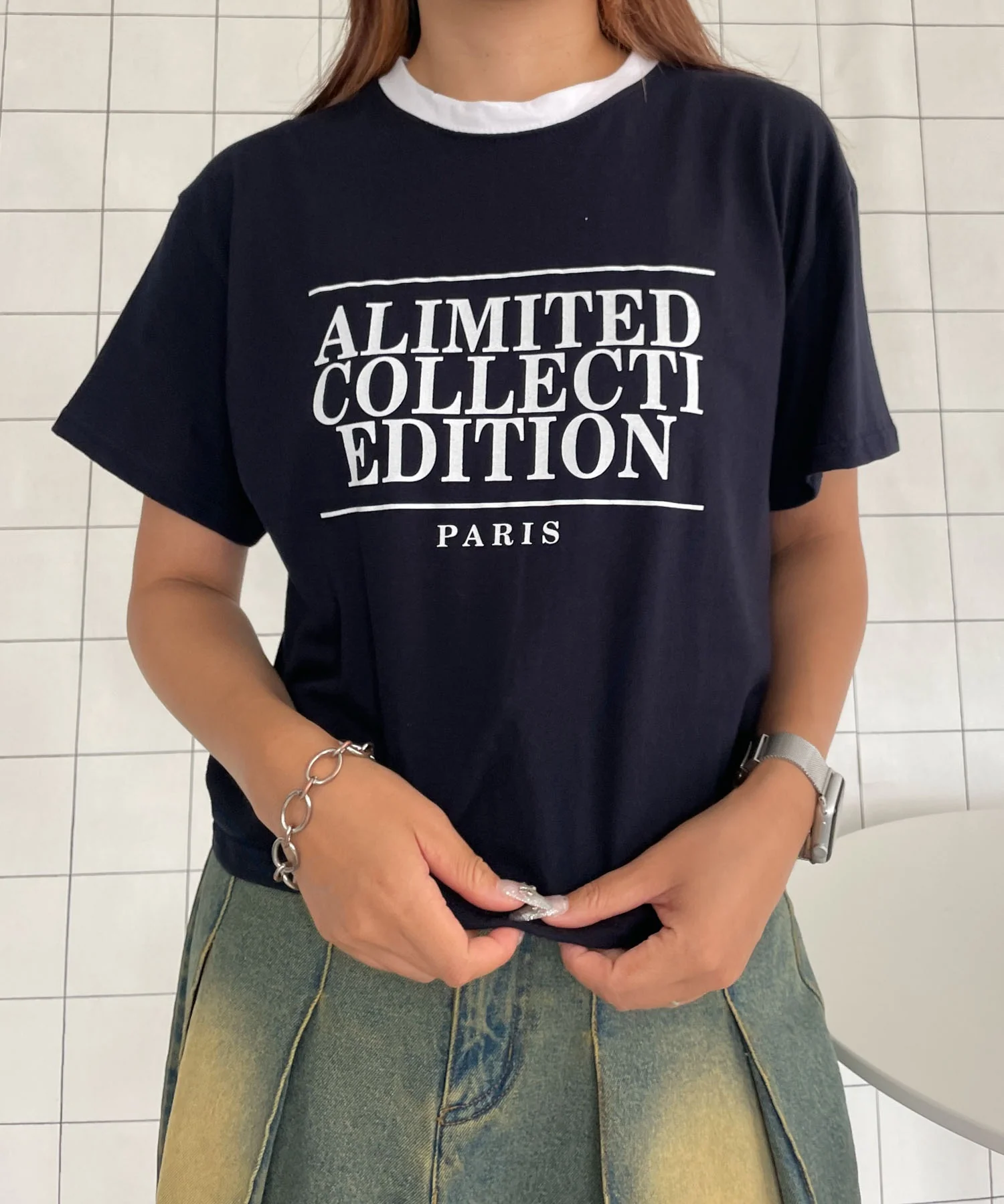 PARIS　パイピングTシャツ - Image 9