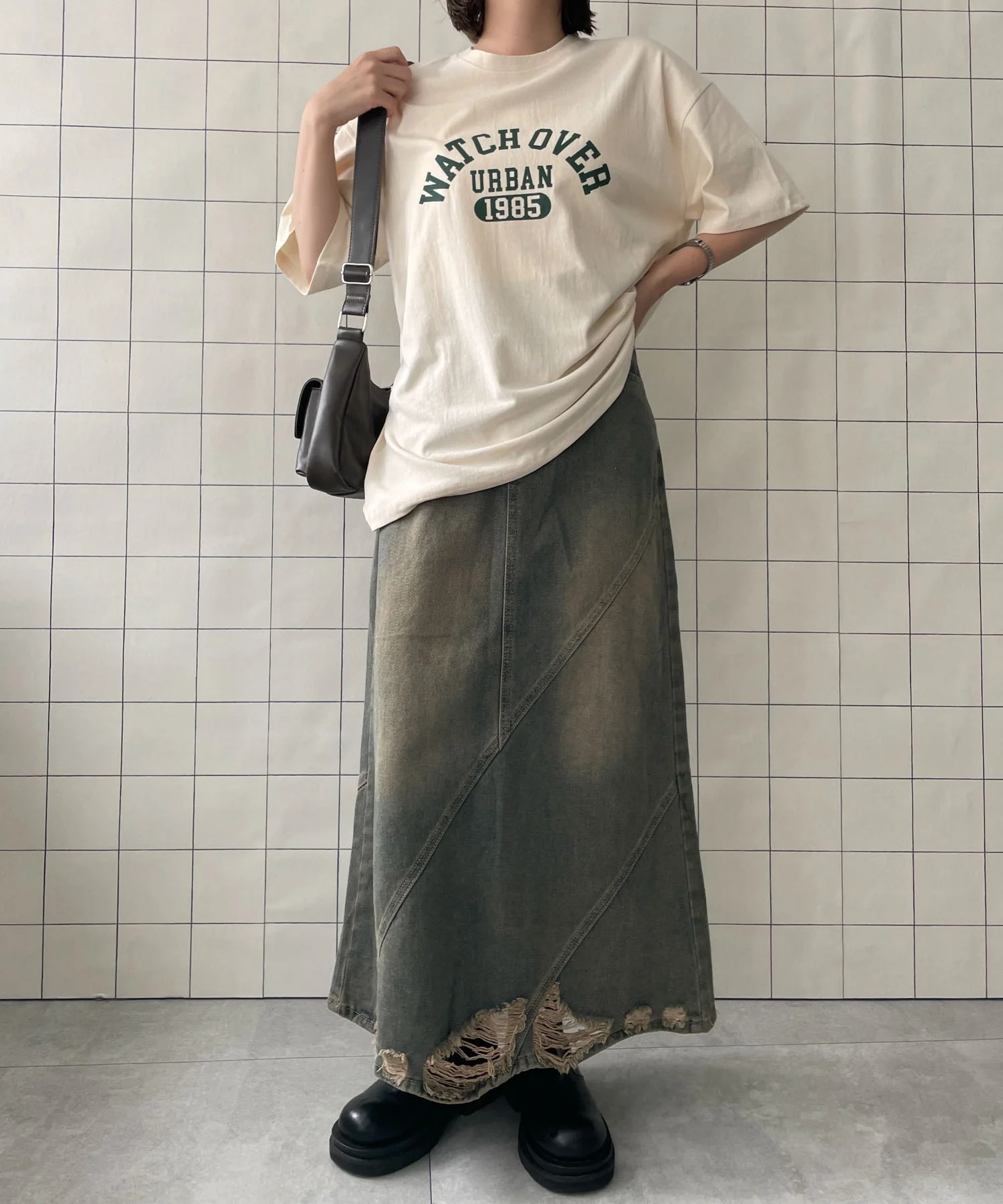 カレッジロゴプリントTシャツ - Image 2