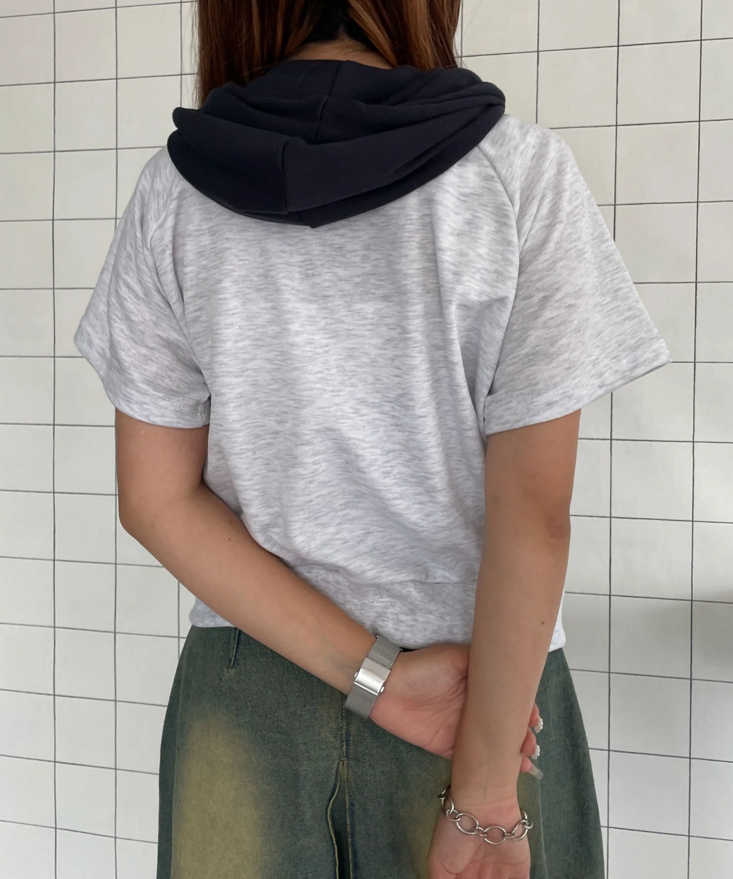 半袖ダブルZIPコンパクトパーカー - Image 13