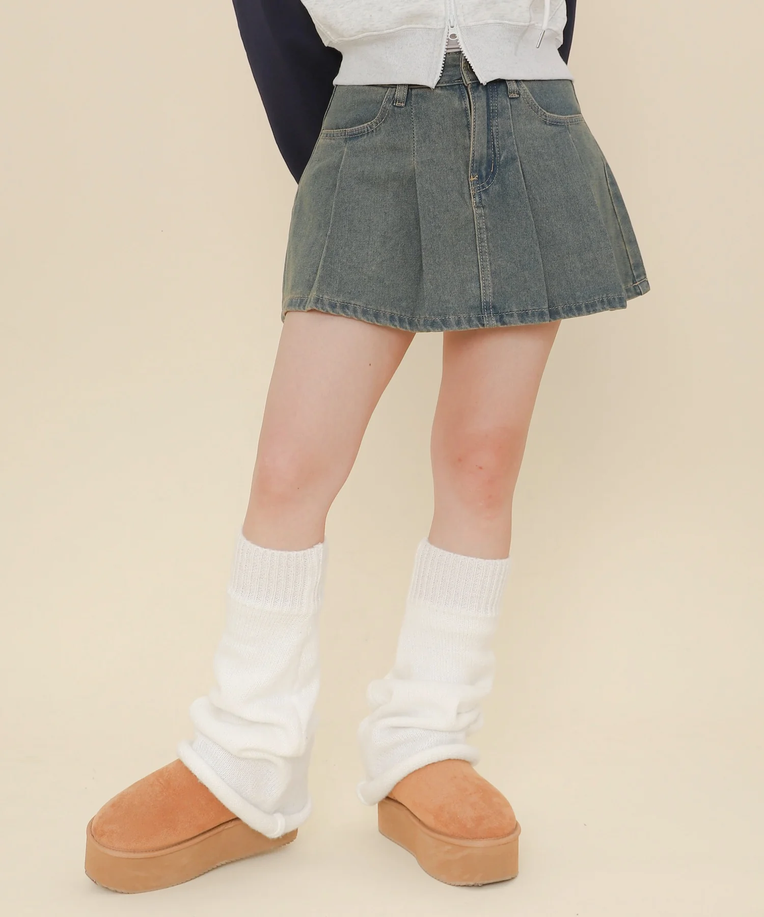 タックデニムミニスカパン - Image 18