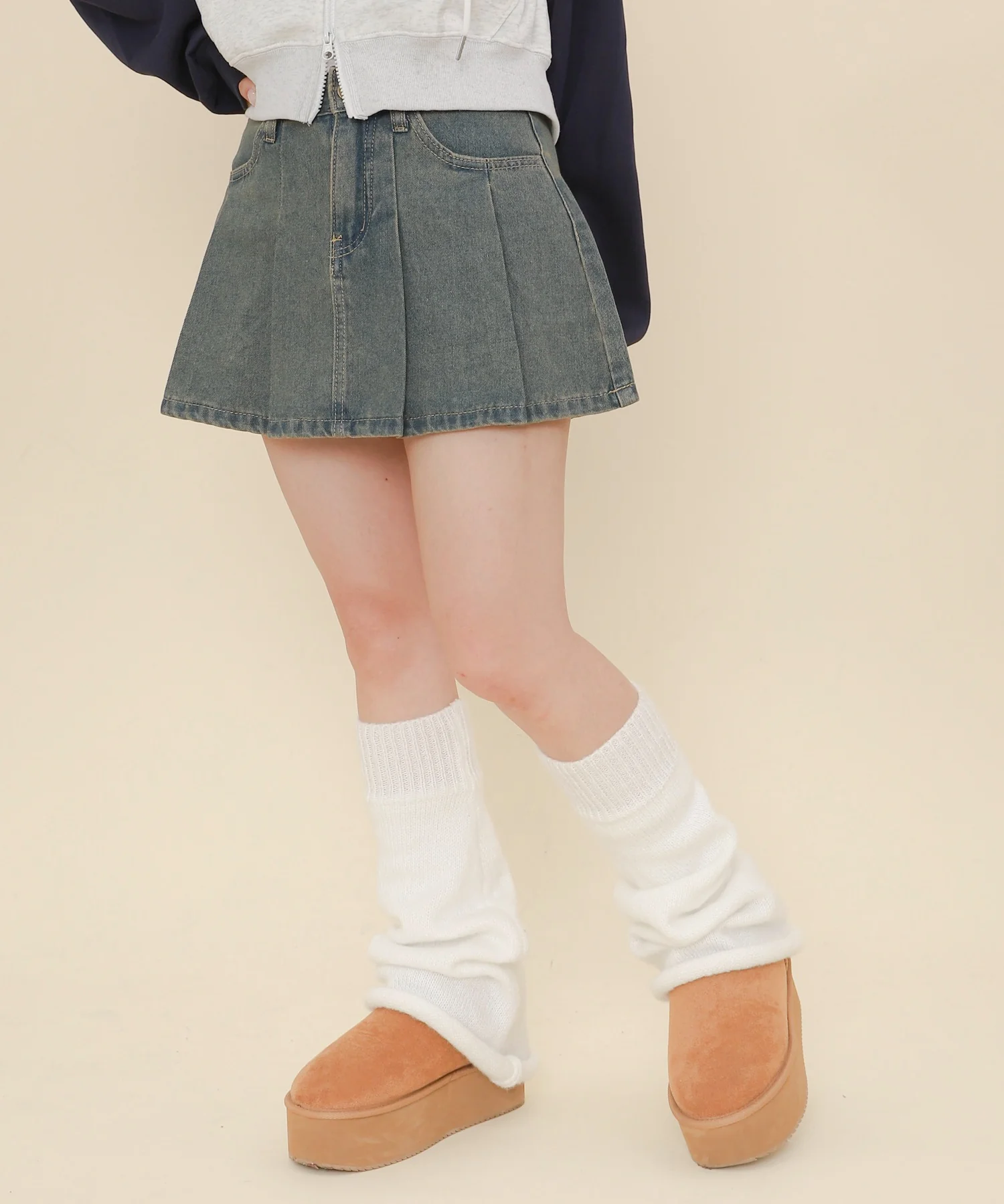 タックデニムミニスカパン - Image 19