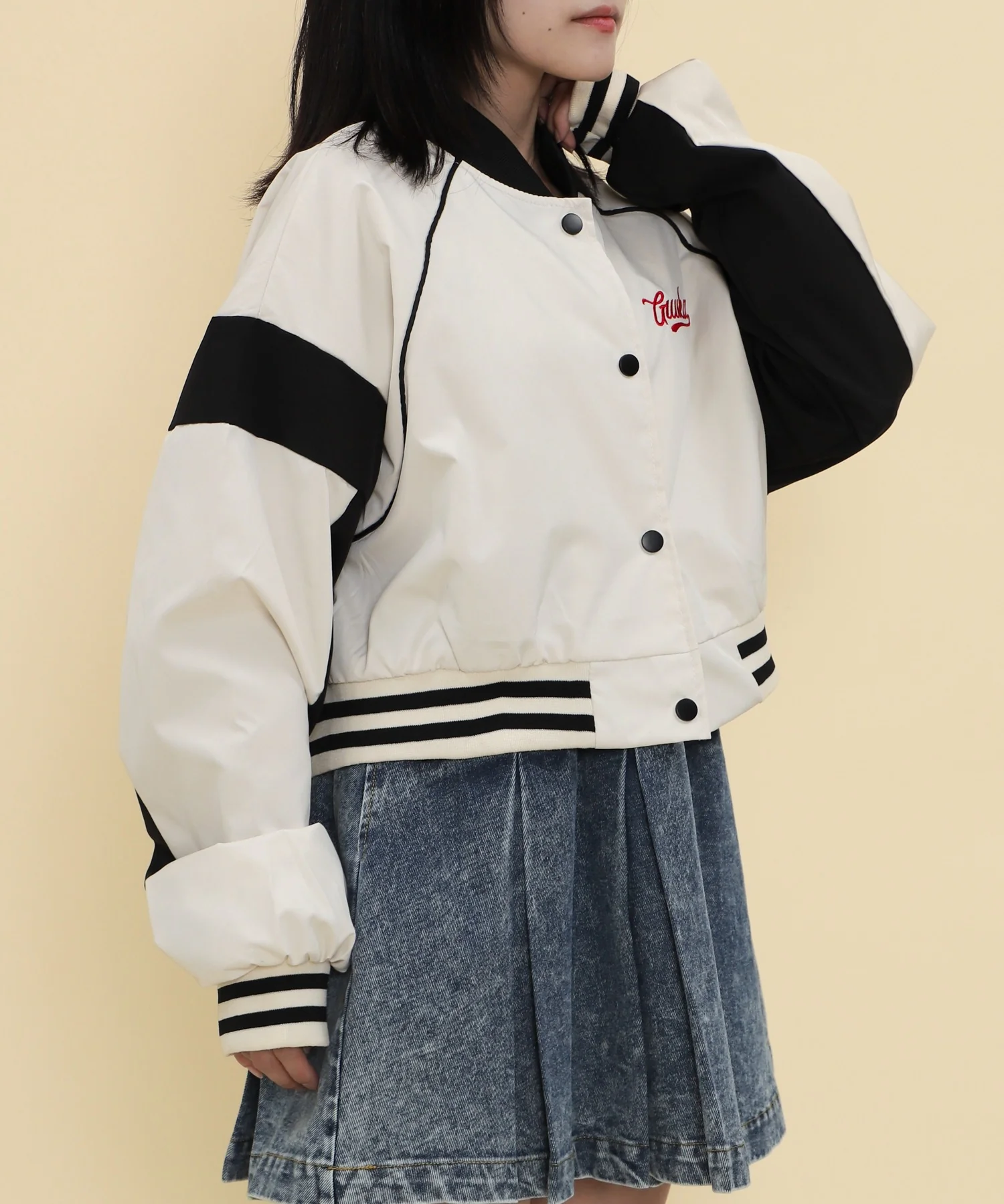 ワンポイントバイカラースタジャン - Image 8