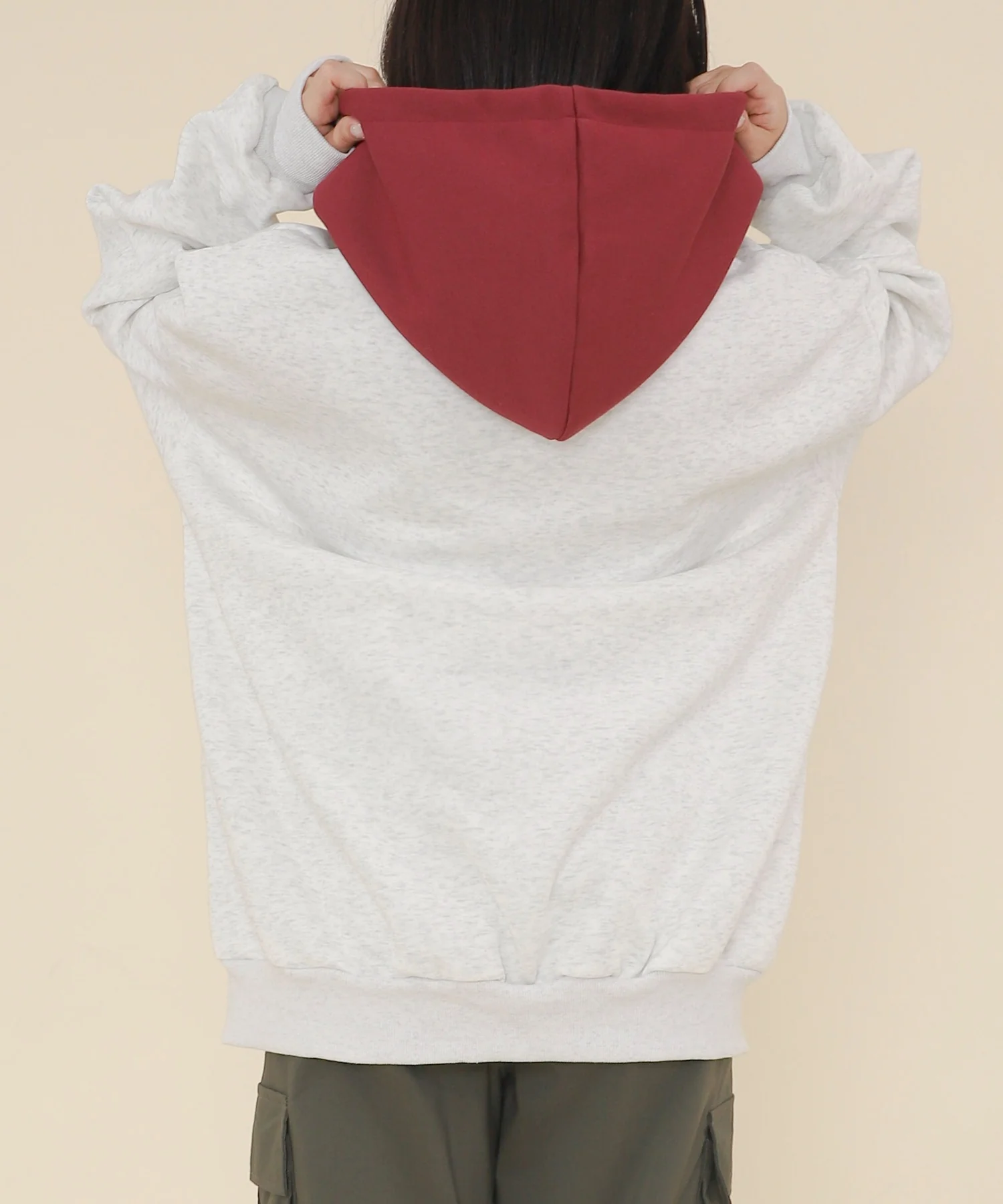バイカラーロゴBIGパーカー - Image 10