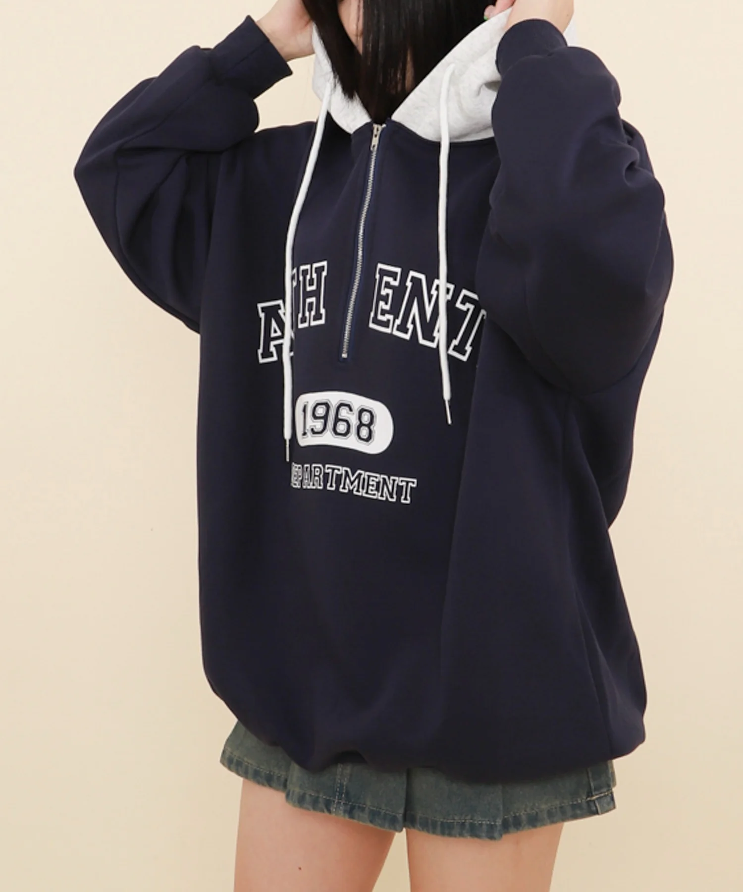 バイカラーロゴBIGパーカー - Image 7
