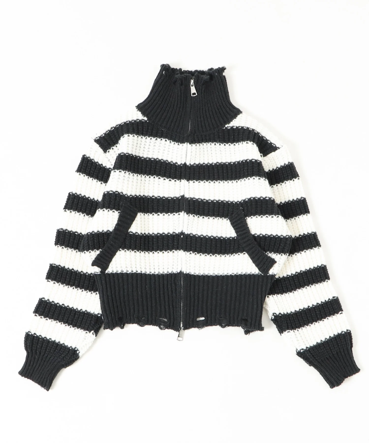 ダメージボーダーZIPニット - Image 8