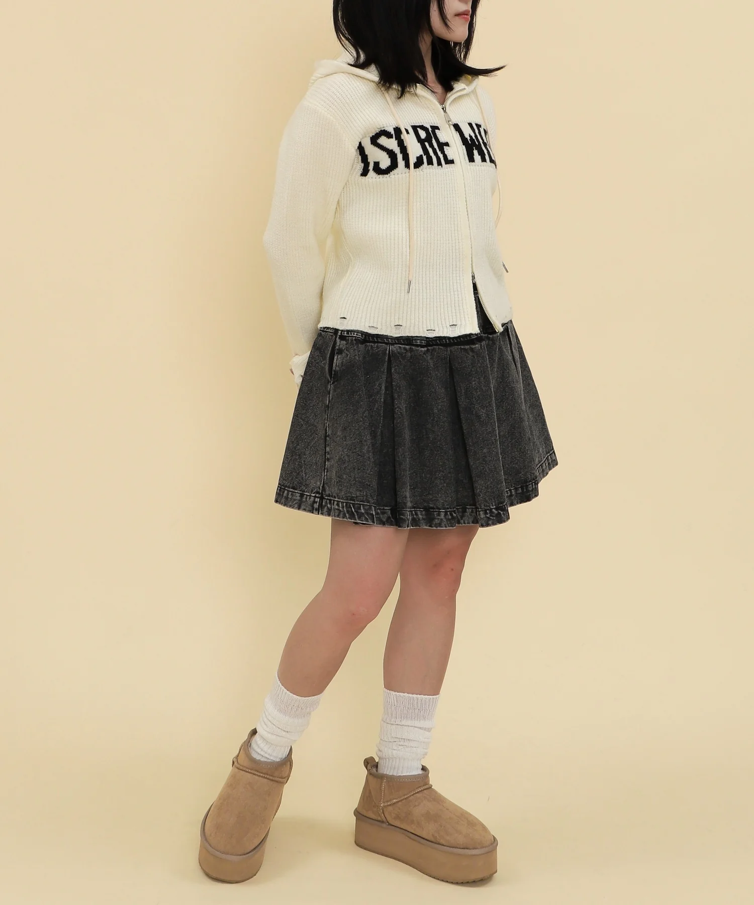 ロゴZIPニットパーカー - Image 8