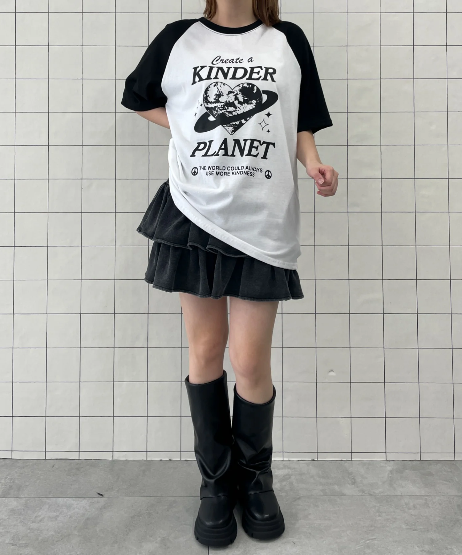 KINDER　PLANETラグランT - Image 2