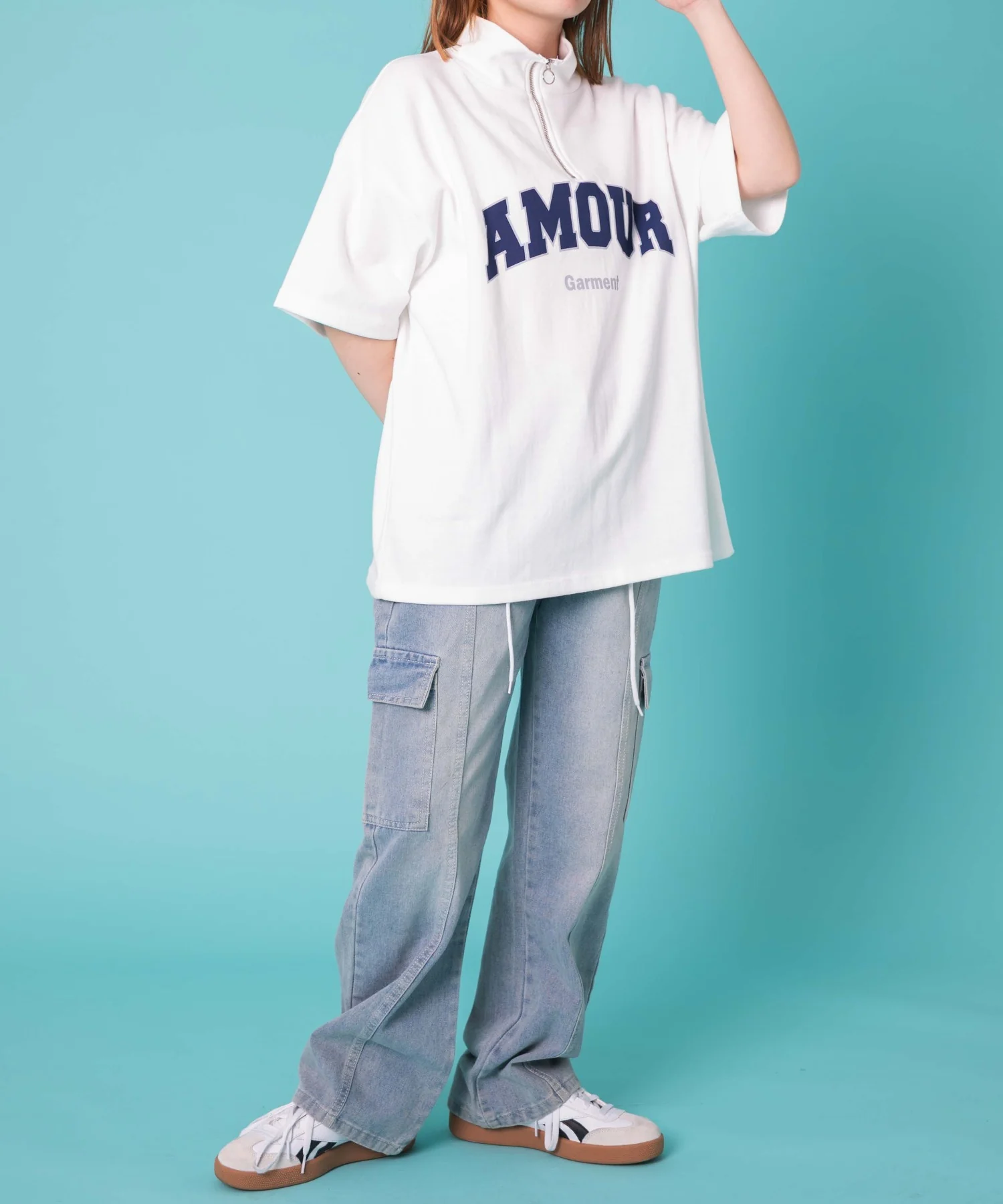 AMOURハーフジップT - Image 7