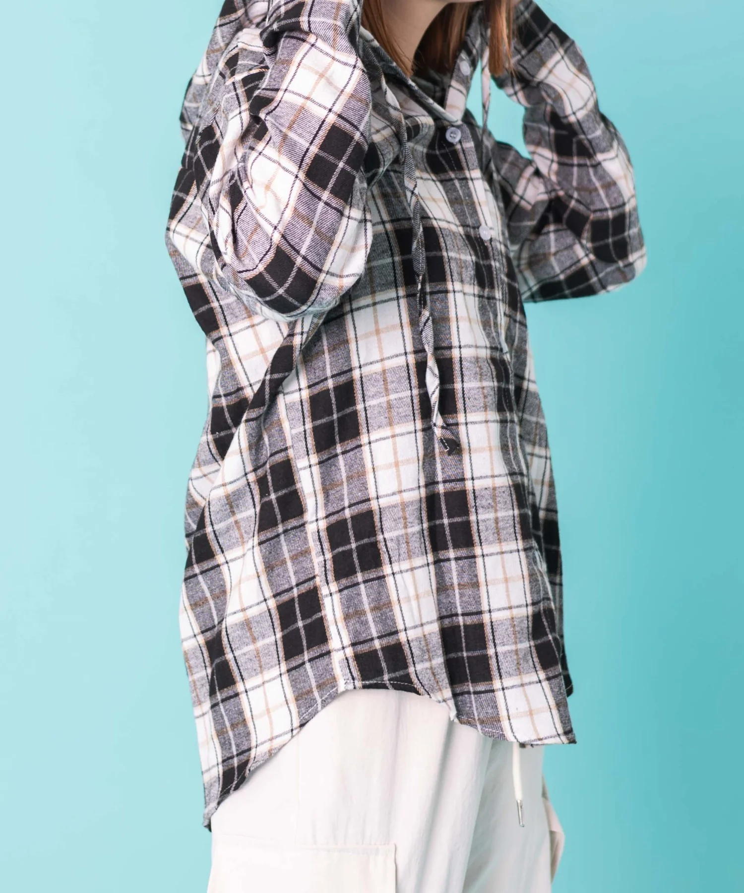 フーデッドチェックシャツ - Image 8