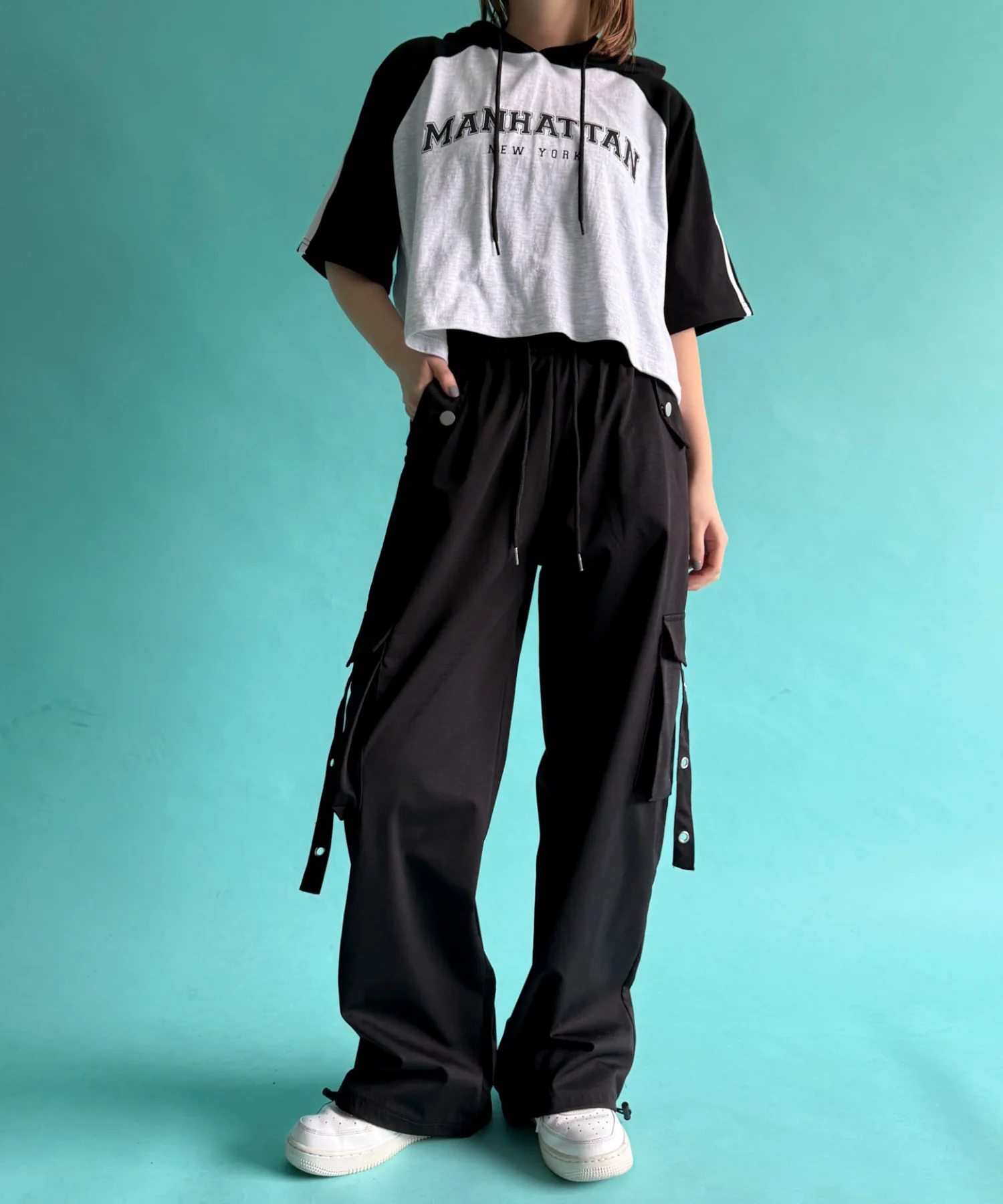 イージアイレットベルトーカーゴパンツ - Image 2