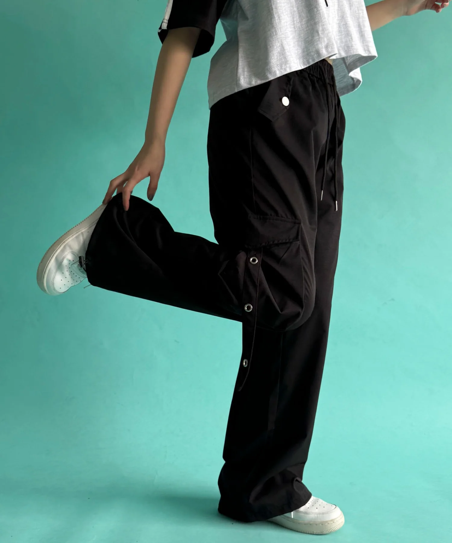 イージアイレットベルトーカーゴパンツ - Image 4