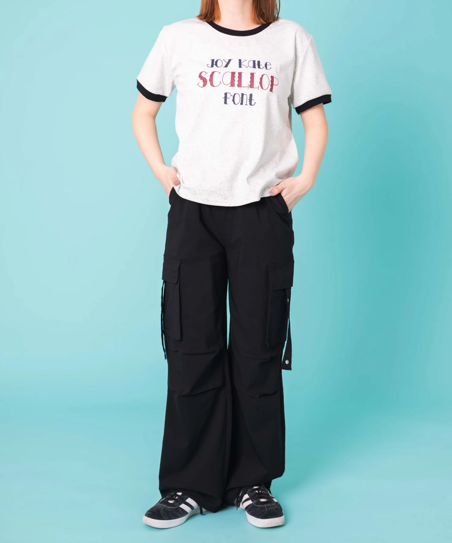 ベルト付きワイドカーゴパンツ - Image 4