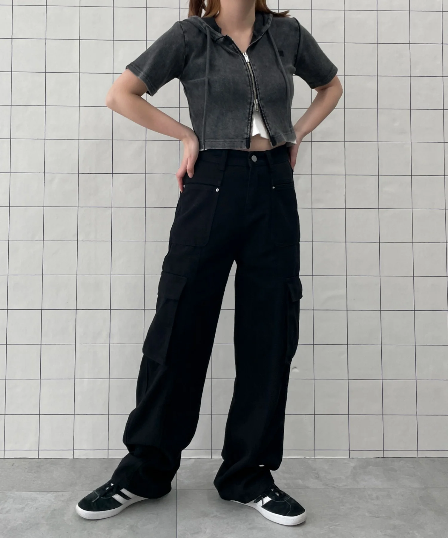 マルチポケットワイドカーゴパンツ - Image 4